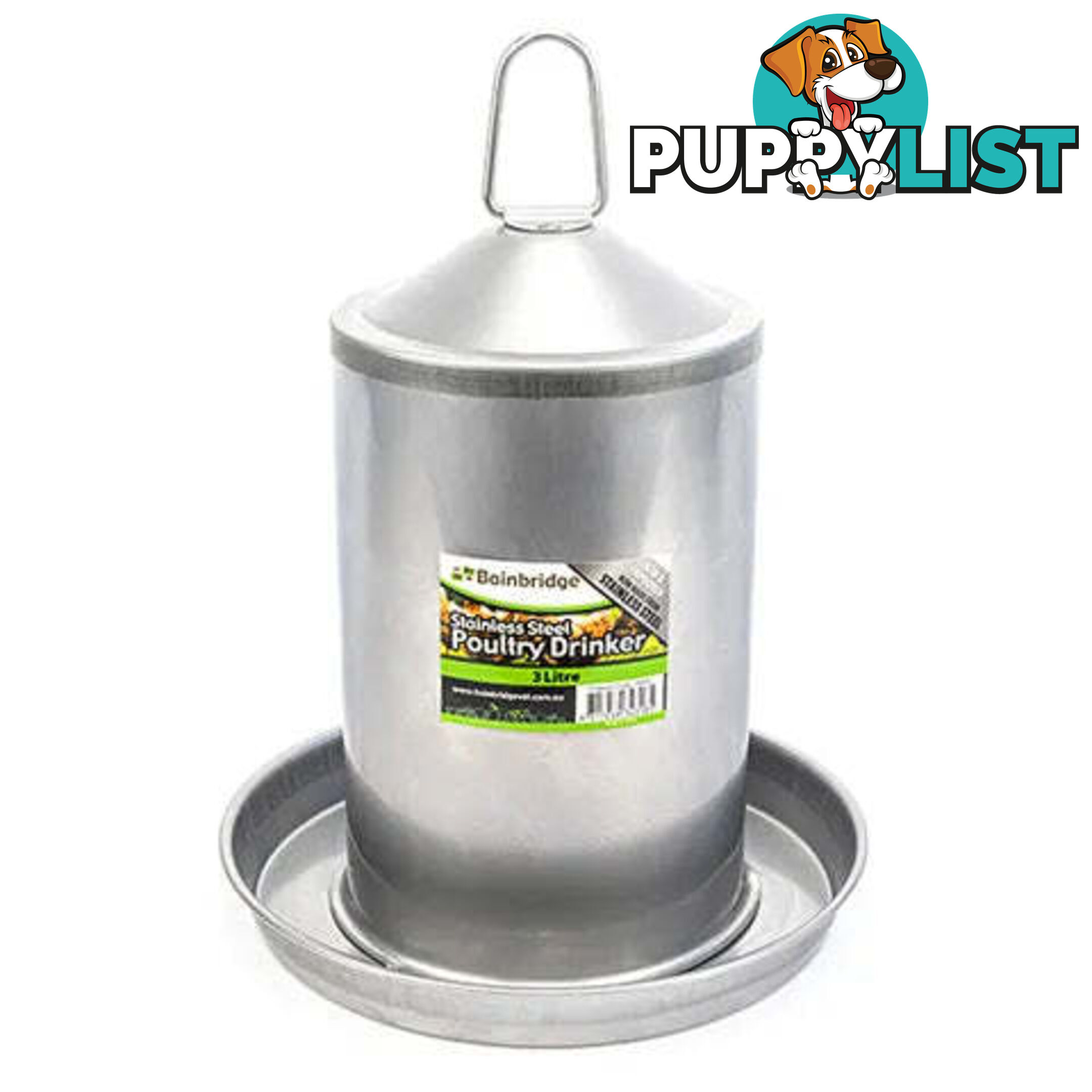 STAINLESS STEEL POULTRY DRINKER - BAINBRIDGE - BB-A8051