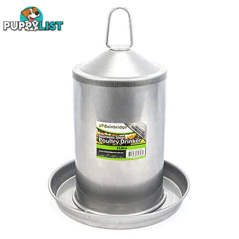 STAINLESS STEEL POULTRY DRINKER - BAINBRIDGE - BB-A8051