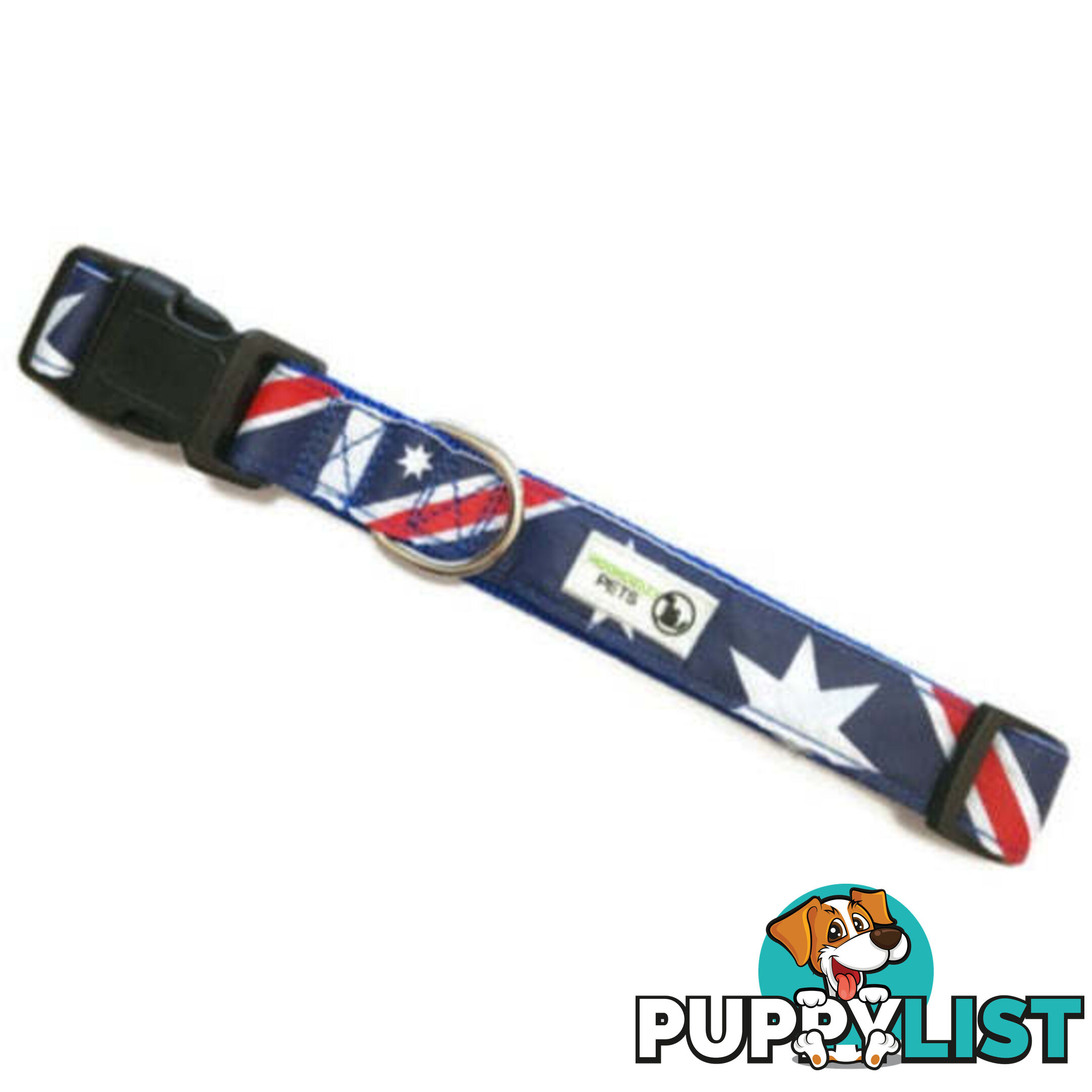 Australia Flag - Aussie Dog Collar - Moondidley Pets - MDPCOLAUSS