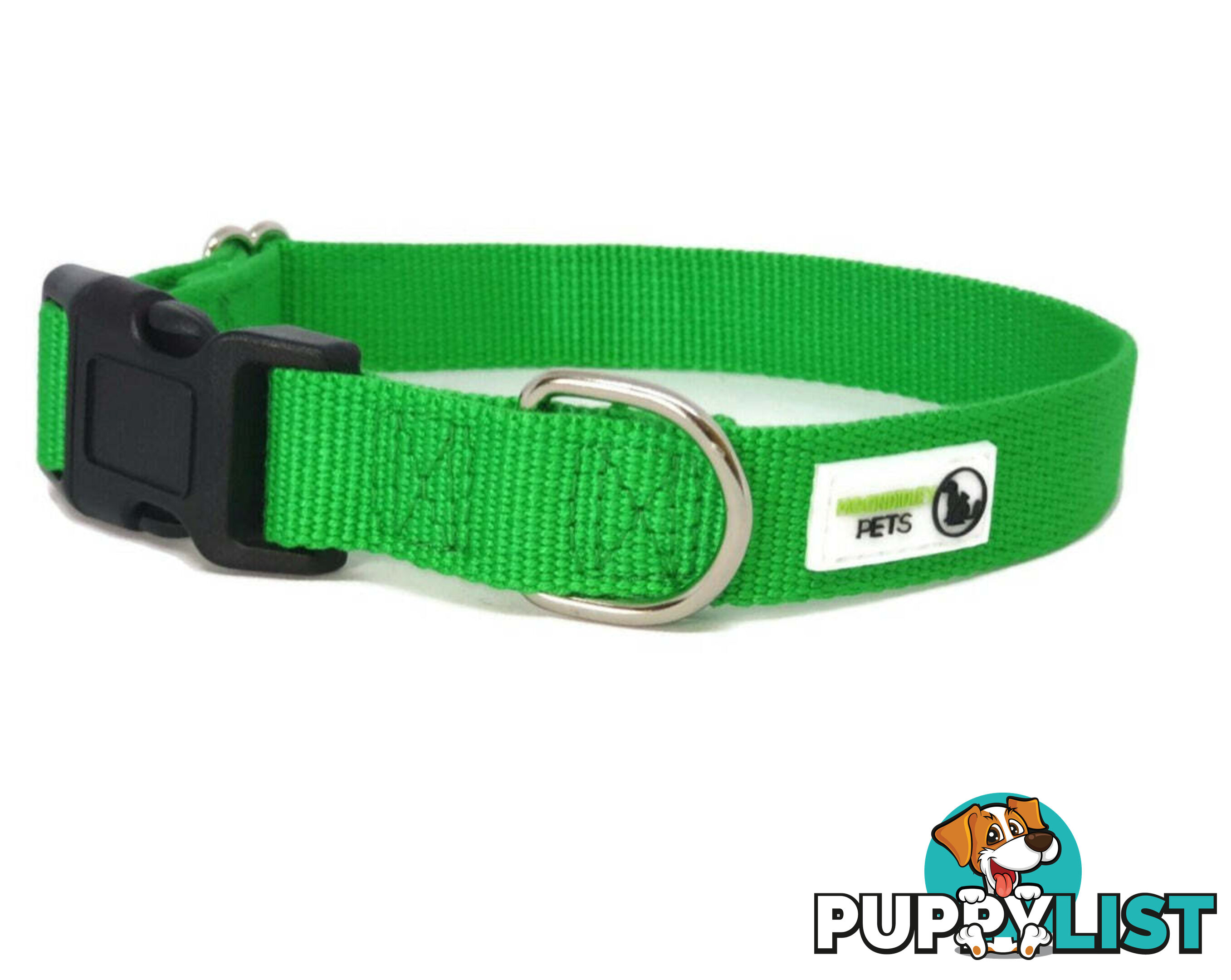 100% Pure Bamboo Fibre Dog Collar Plastic Buckle - Moondidley Pets - MDPCOLBAMSPNK