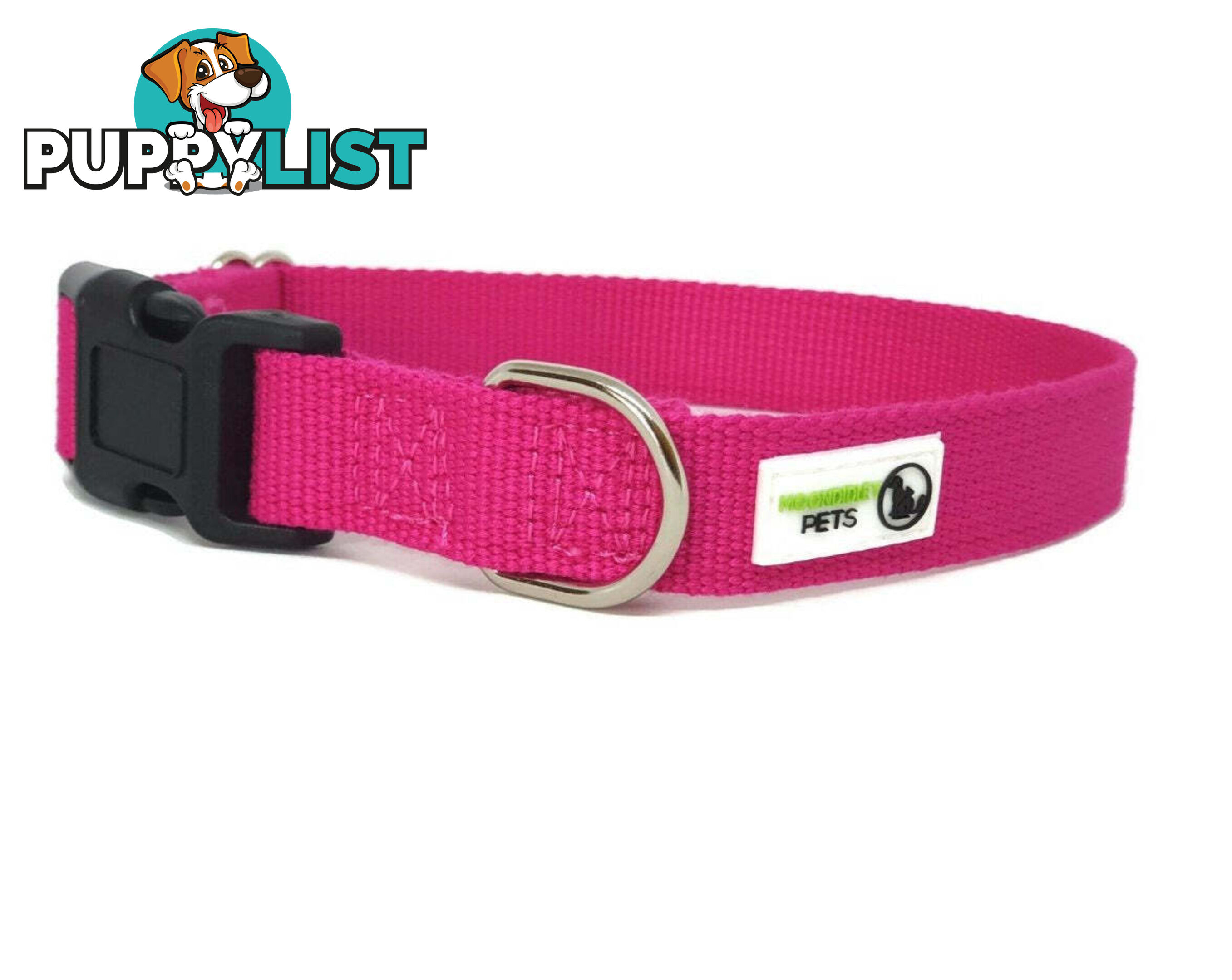 100% Pure Bamboo Fibre Dog Collar Plastic Buckle - Moondidley Pets - MDPCOLBAMMPUR