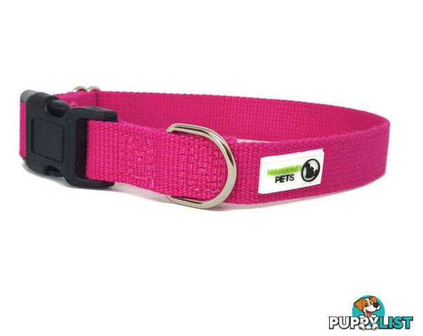 100% Pure Bamboo Fibre Dog Collar Plastic Buckle - Moondidley Pets - MDPCOLBAMMPUR