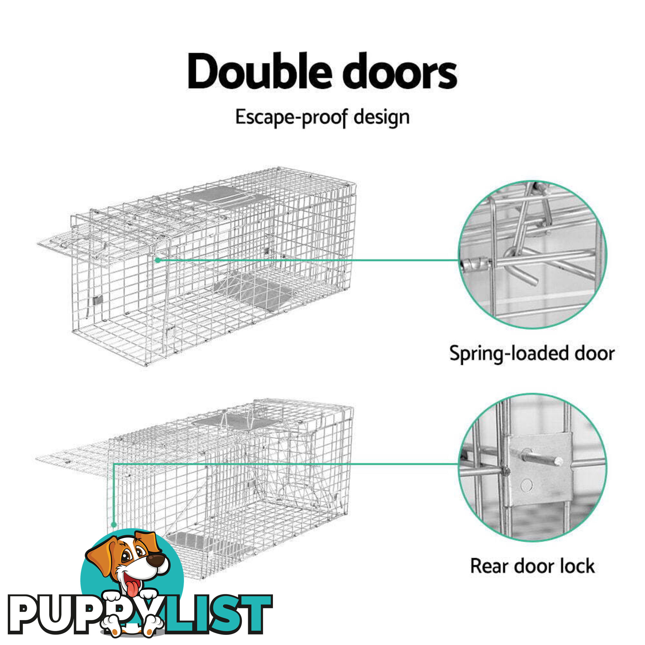 Gardeon Animal Trap Cage Possum 79x28cm - AT-CAGE-7928