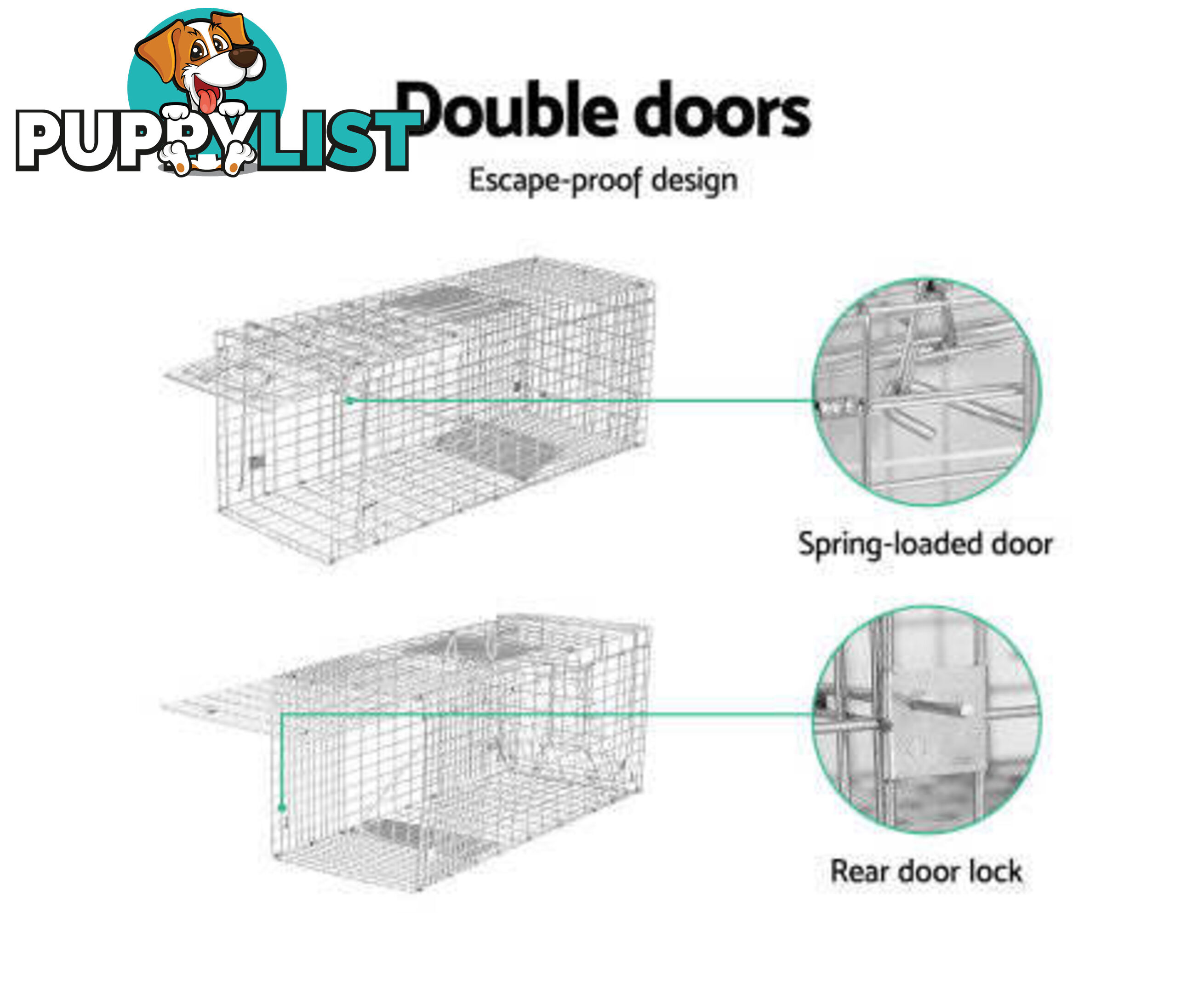 Gardeon Animal Trap Cage Possum 79x28cm - AT-CAGE-7928