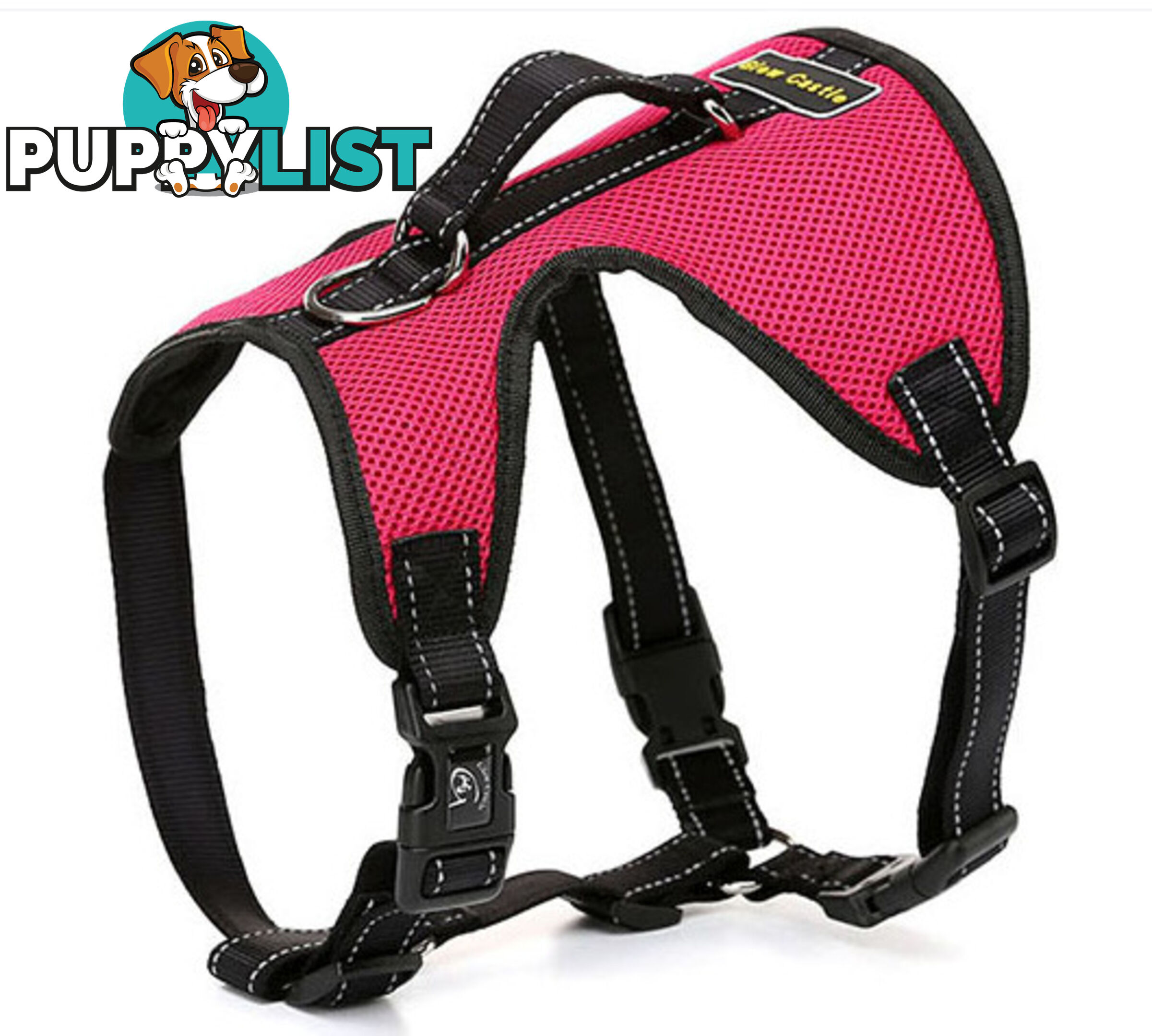 Dog Harness Billi Bob Soft Mesh Reflective Webbing - Moondidley Pets - MDPHARBILXLTUR