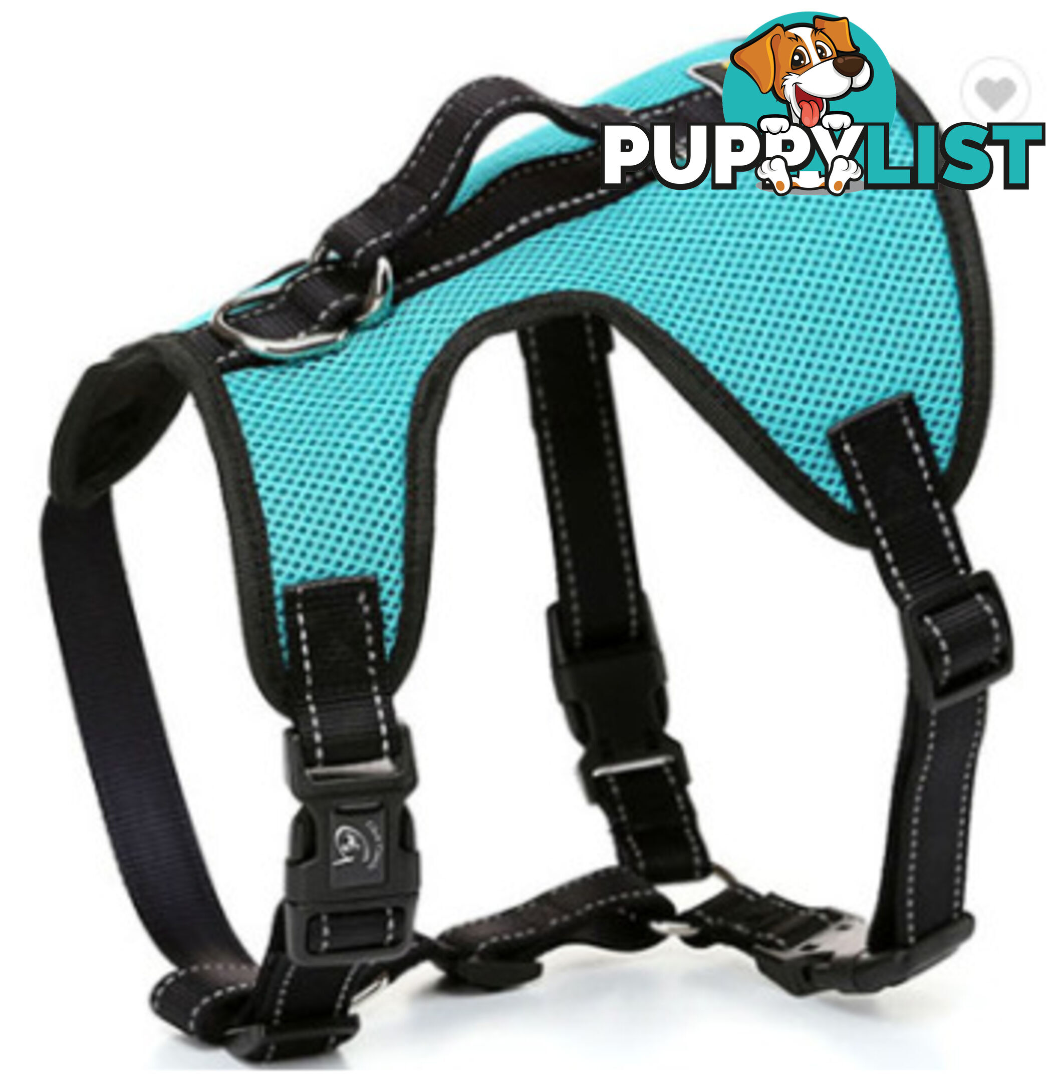 Dog Harness Billi Bob Soft Mesh Reflective Webbing - Moondidley Pets - MDPHARBILXLTUR