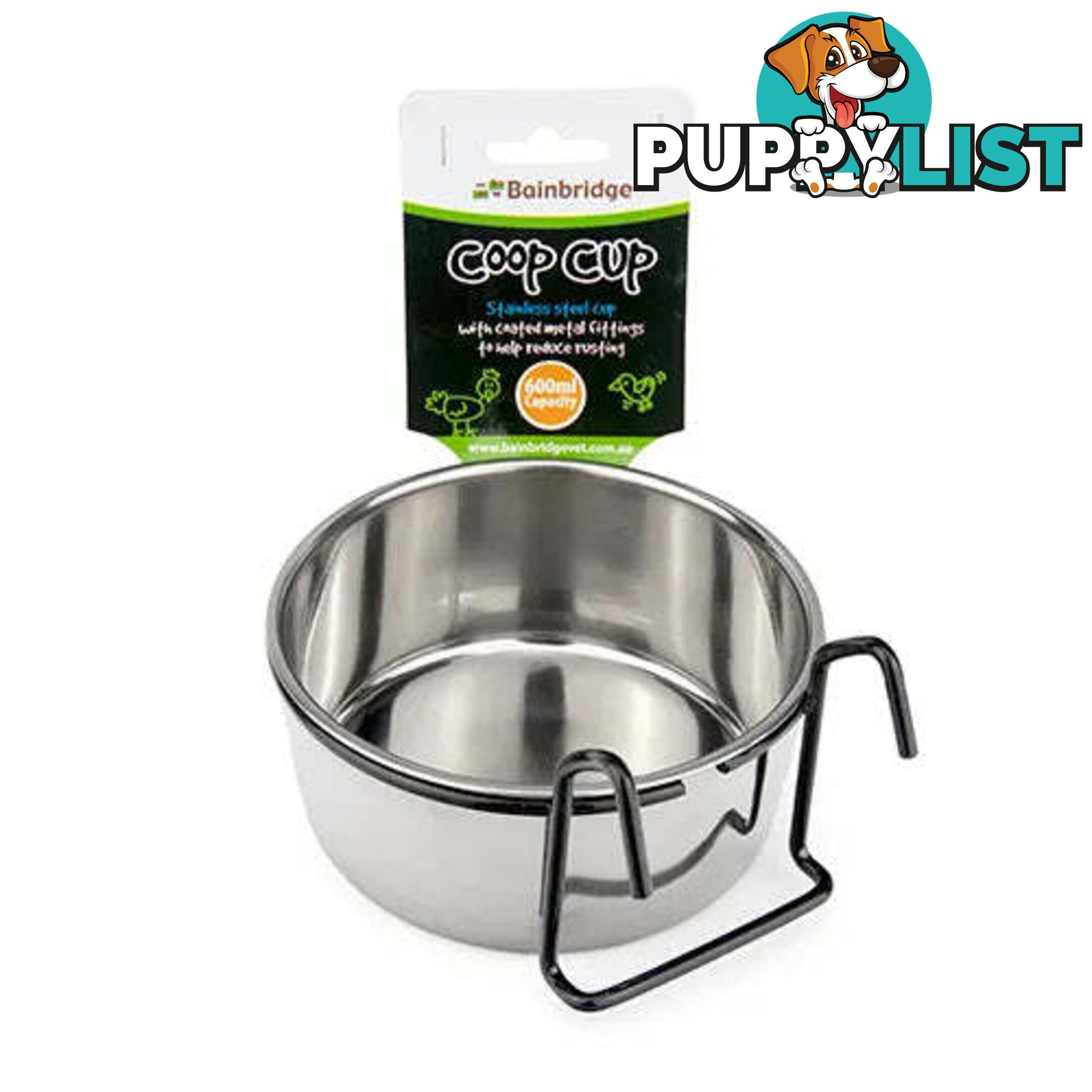 COOP CUP - STAINLESS STEEL WITH HOOK HOLDER - BB-A7083
