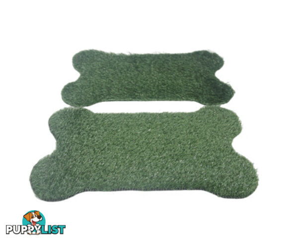 YES4PETS 2 x Grass replacement only for Dog Potty Pad 63 X 38.5 cm - V278-2-X-GRASS-BONE-212