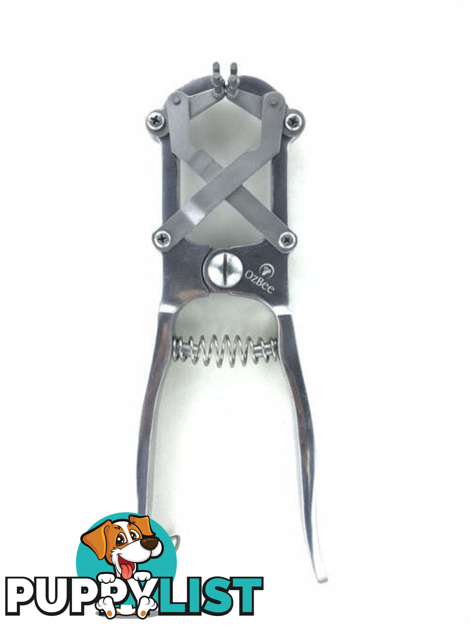 Cattle Lamb Sheep Stainless Steel Elastrator Castrating Plier with 100 Rubber - V122-ELT-2015