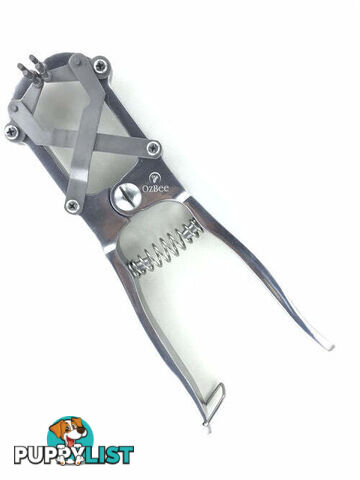 Cattle Lamb Sheep Stainless Steel Elastrator Castrating Plier with 100 Rubber - V122-ELT-2015