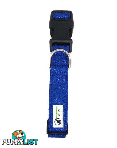 Bling Glitter Overlay Nylon Collar - Breakaway Buckle - Moondidley Pets - MDPCOLBLISTUR