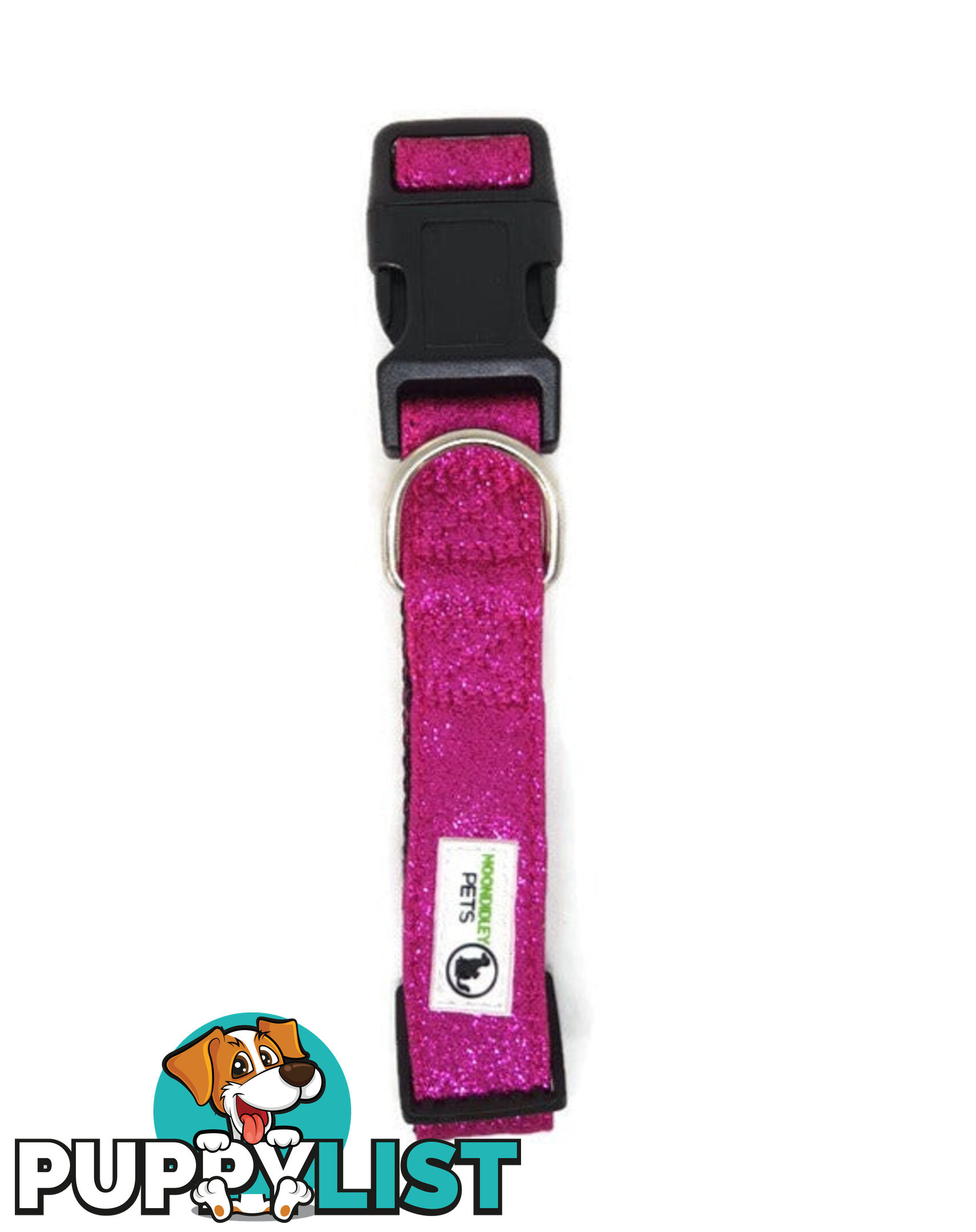 Bling Glitter Overlay Nylon Collar - Breakaway Buckle - Moondidley Pets - MDPCOLBLISTUR