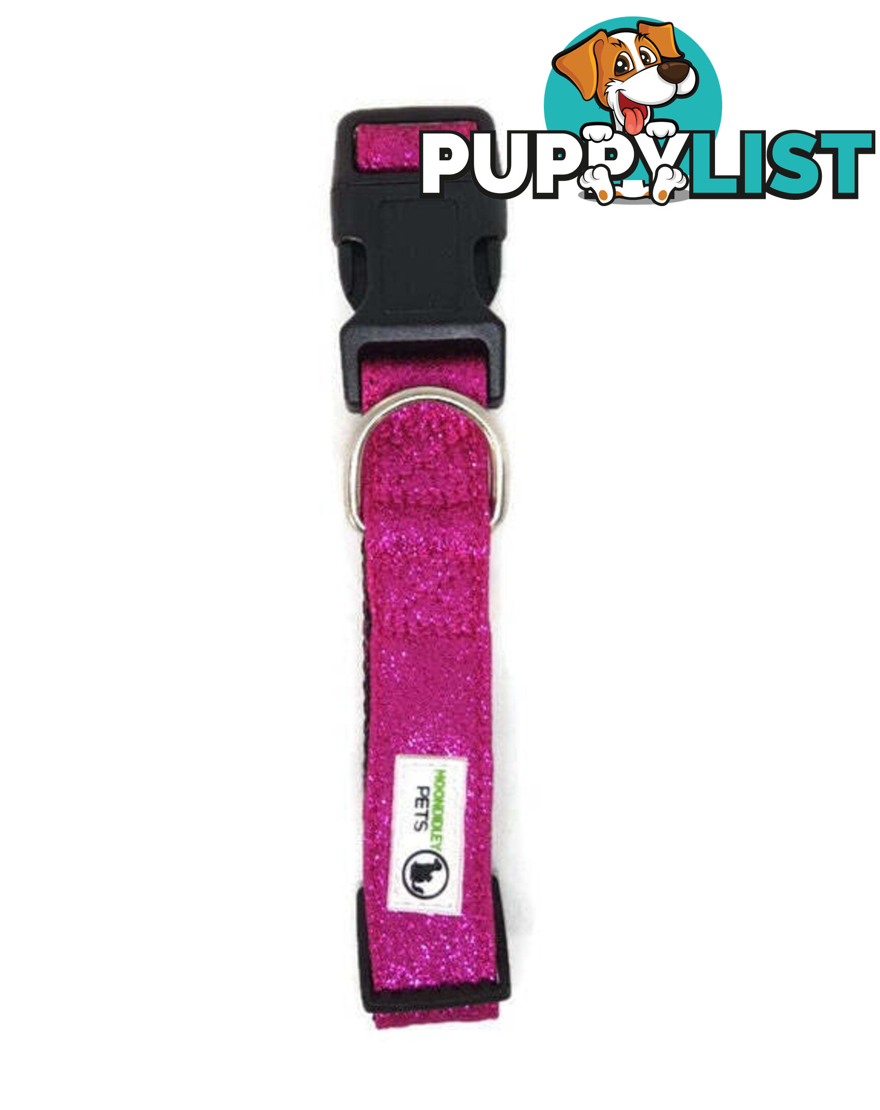 Bling Glitter Overlay Nylon Collar - Breakaway Buckle - Moondidley Pets - MDPCOLBLISTUR