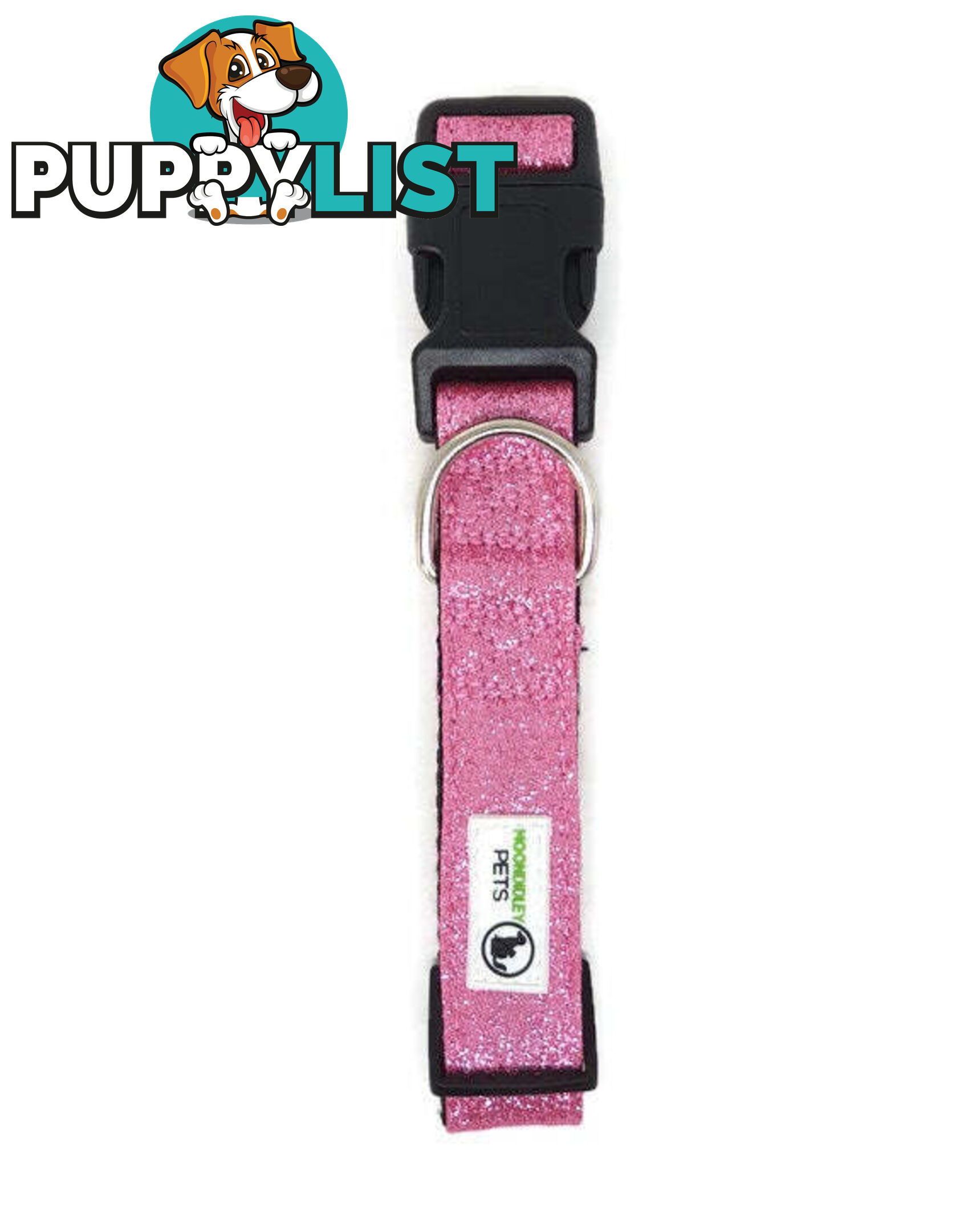 Bling Glitter Overlay Nylon Collar - Breakaway Buckle - Moondidley Pets - MDPCOLBLISTUR