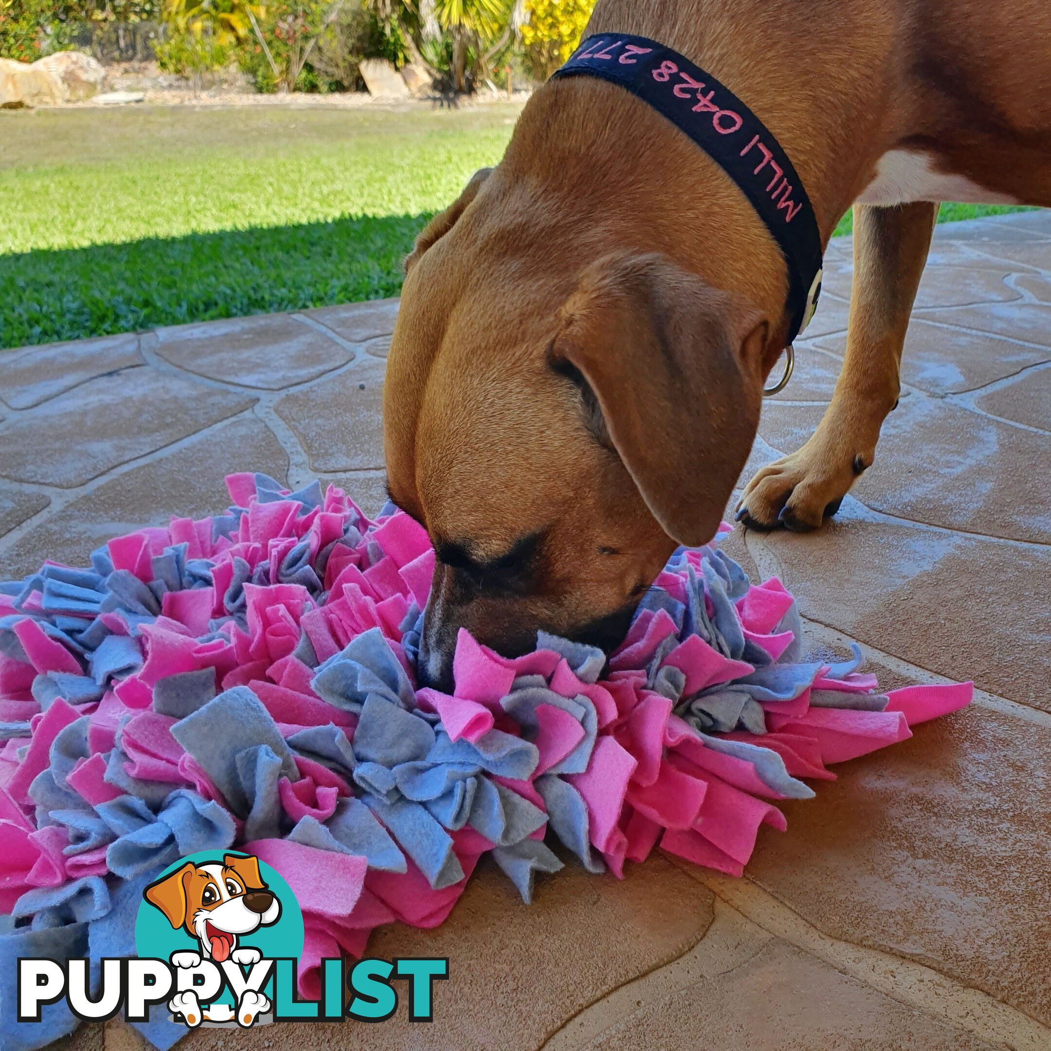 Snuffle Mats - Premium Heavy Duty Rubber Based - Pet Treat Play - Calms Anxiety - Slow Feeder - SNUFFLE-MED-REBL