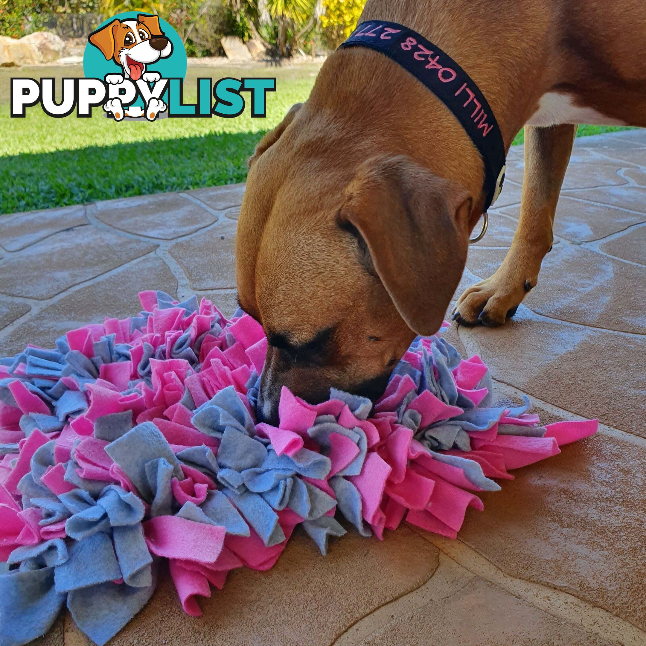 Snuffle Mats - Premium Heavy Duty Rubber Based - Pet Treat Play - Calms Anxiety - Slow Feeder - SNUFFLE-MED-REBL