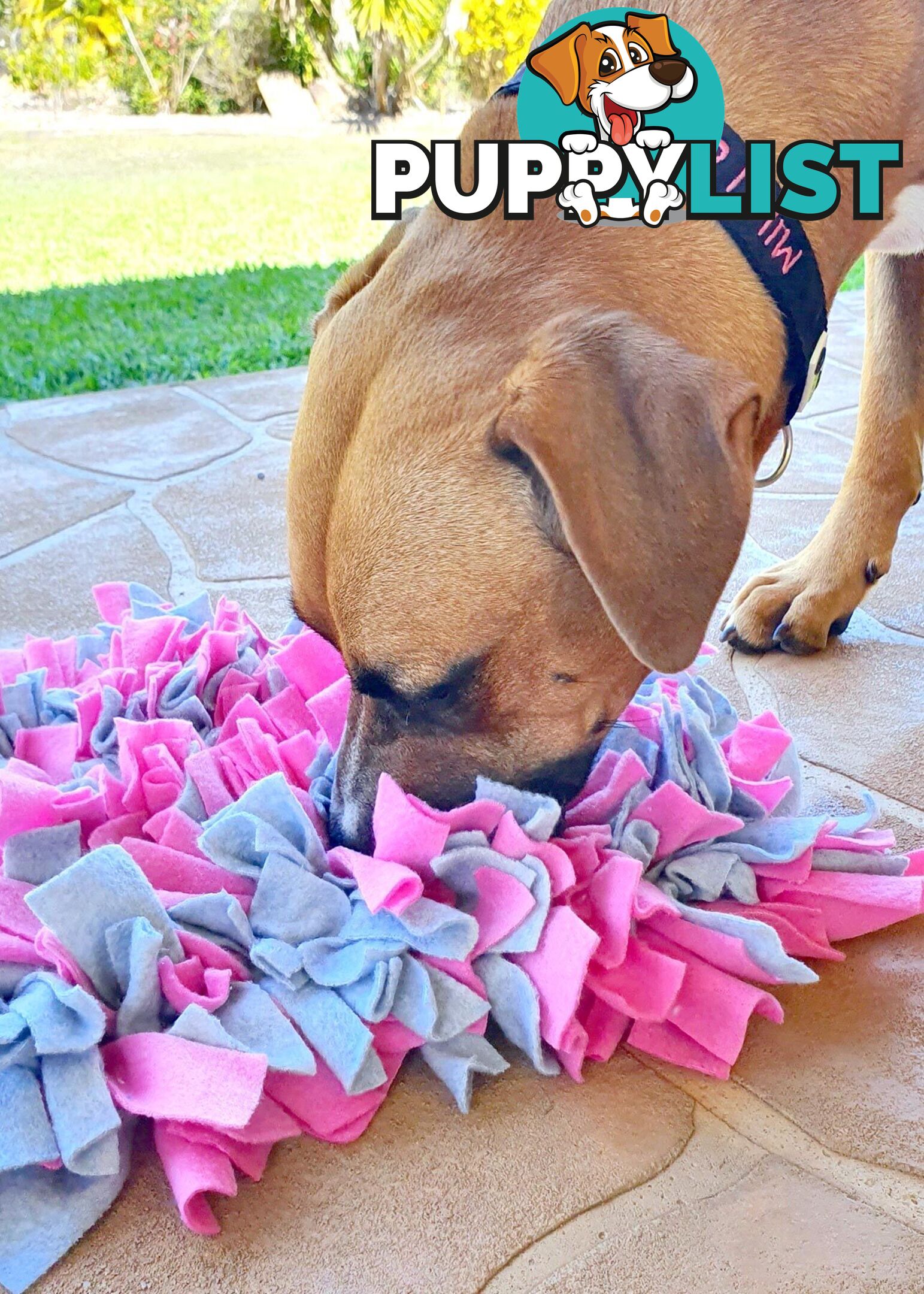 Snuffle Mats - Premium Heavy Duty Rubber Based - Pet Treat Play - Calms Anxiety - Slow Feeder - SNUFFLE-MED-REBL