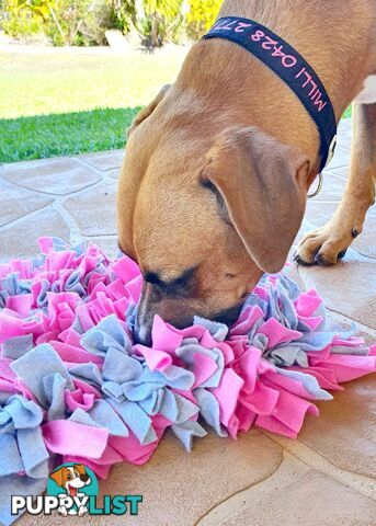 Snuffle Mats - Premium Heavy Duty Rubber Based - Pet Treat Play - Calms Anxiety - Slow Feeder - SNUFFLE-MED-REBL