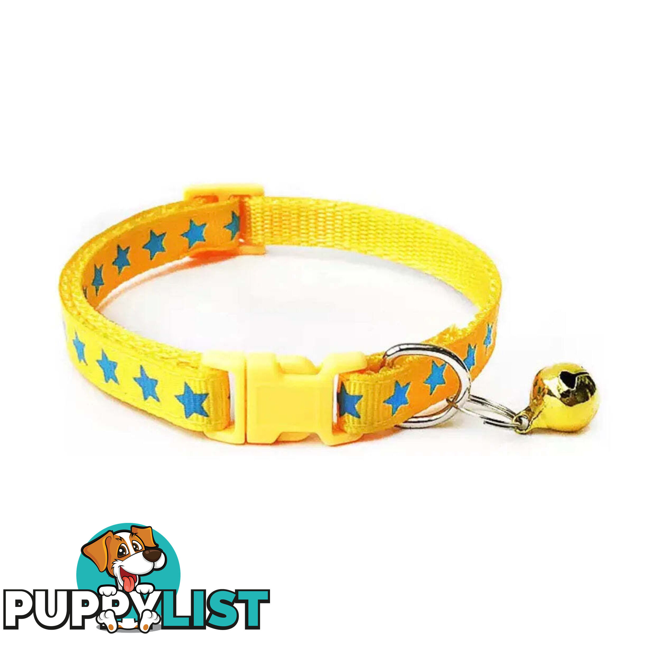 Stars Cat Collar / XS - Hand Made by The Bark Side - TBSSTAXSPNK