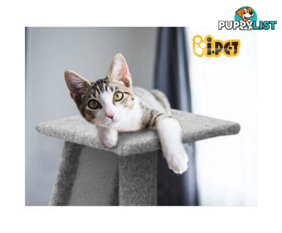 i.Pet Cat Tree 82cm Scratching Post Tower Scratcher Condo Trees Climb House - PET-CAT-CP002-GR