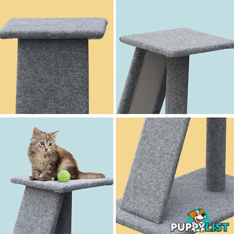 i.Pet Cat Tree 82cm Scratching Post Tower Scratcher Condo Trees Climb House - PET-CAT-CP002-GR