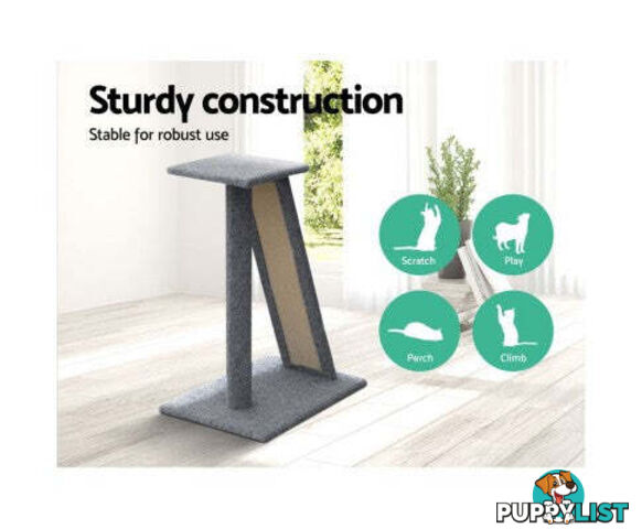 i.Pet Cat Tree 82cm Scratching Post Tower Scratcher Condo Trees Climb House - PET-CAT-CP002-GR