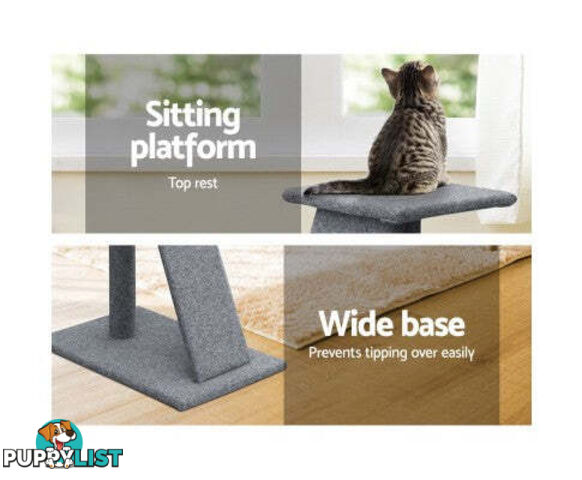 i.Pet Cat Tree 82cm Scratching Post Tower Scratcher Condo Trees Climb House - PET-CAT-CP002-GR