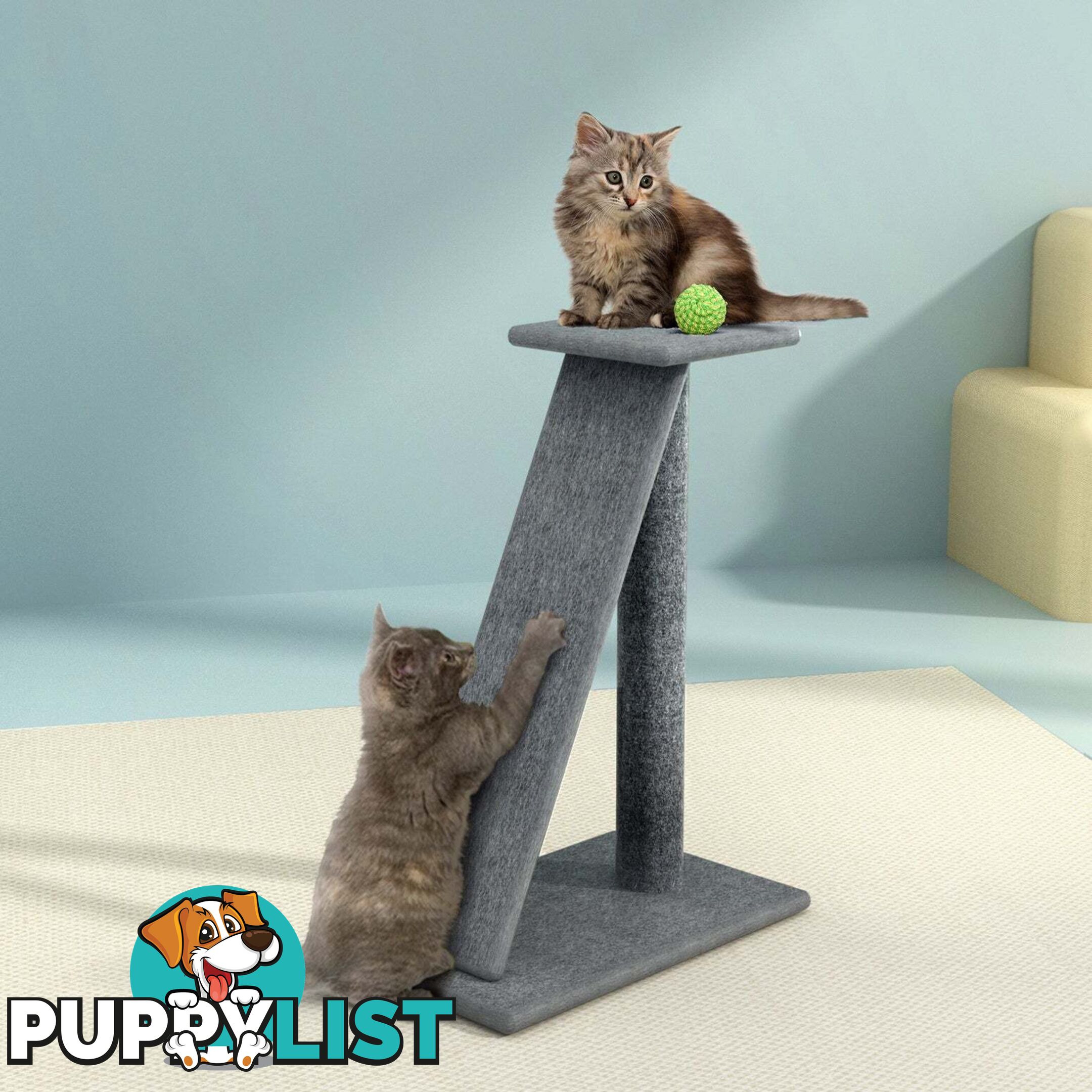 i.Pet Cat Tree 82cm Scratching Post Tower Scratcher Condo Trees Climb House - PET-CAT-CP002-GR