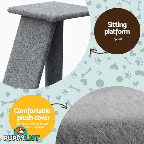 i.Pet Cat Tree 82cm Scratching Post Tower Scratcher Condo Trees Climb House - PET-CAT-CP002-GR