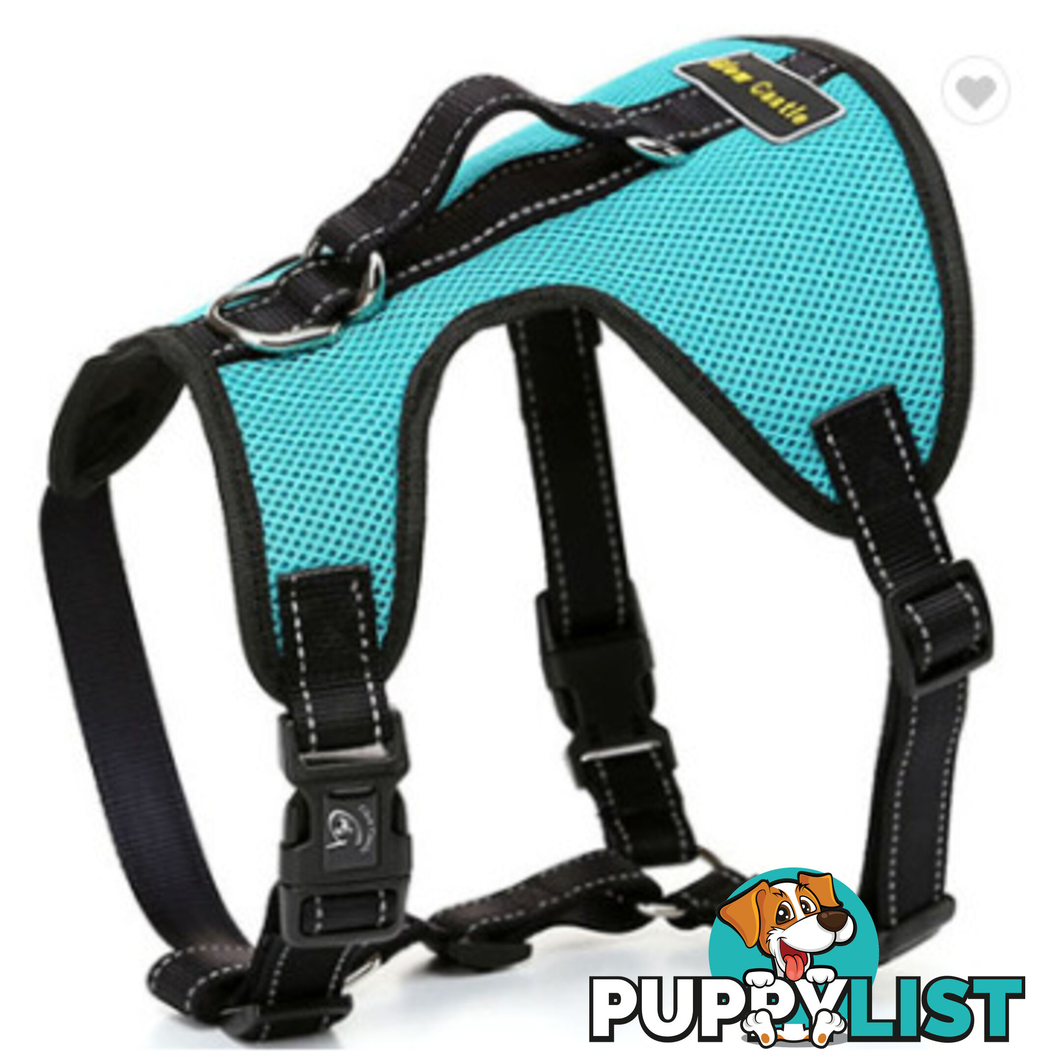 Dog Harness Billi Bob Soft Mesh Reflective Webbing - Moondidley Pets - MDPHARBILXLGRN