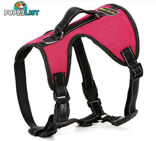 Dog Harness Billi Bob Soft Mesh Reflective Webbing - Moondidley Pets - MDPHARBILXLGRN