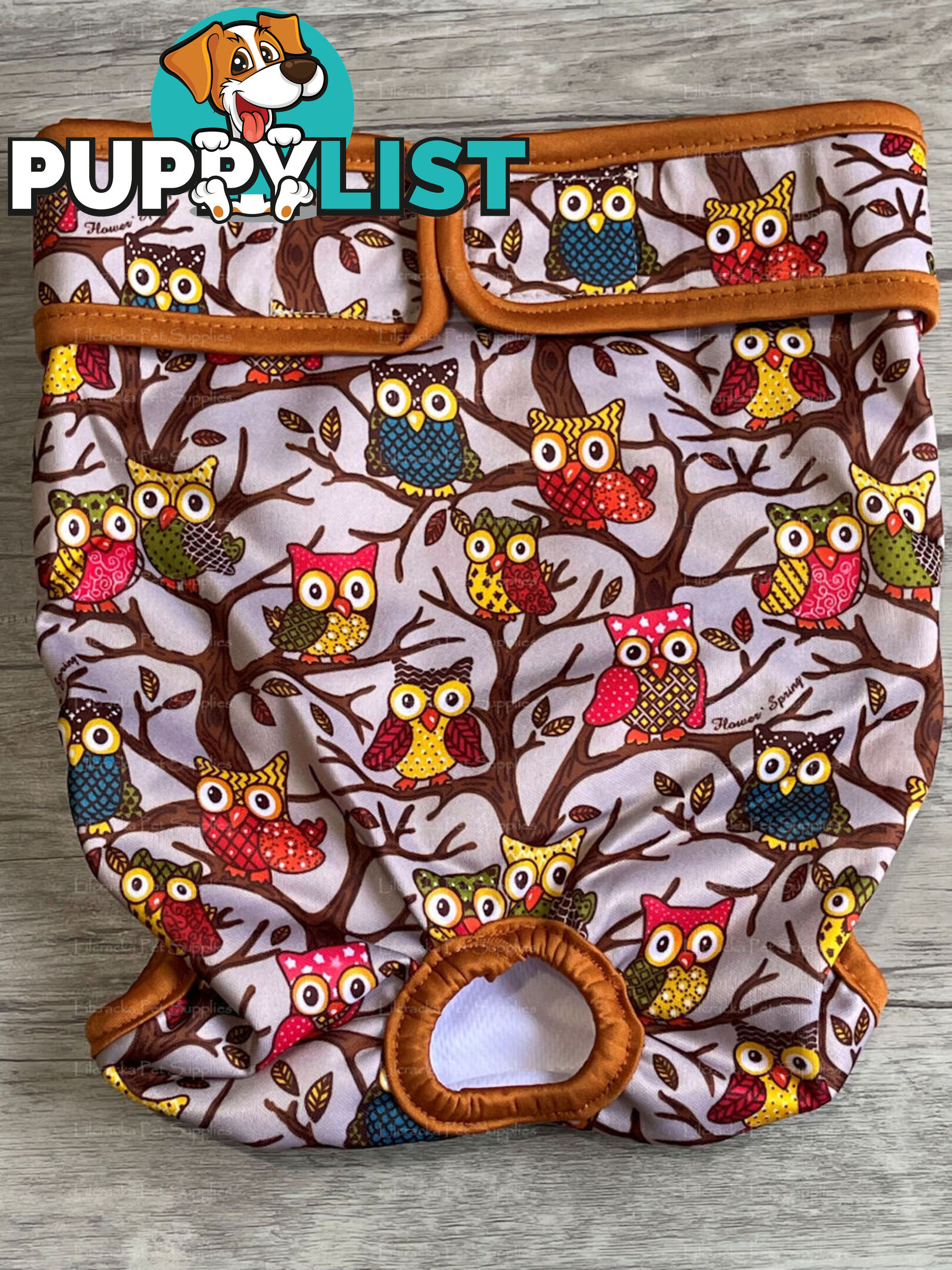 Dog / Cat Female Diaper - Washable adjustable - Lil Cracker - LCDIAXXLGAL