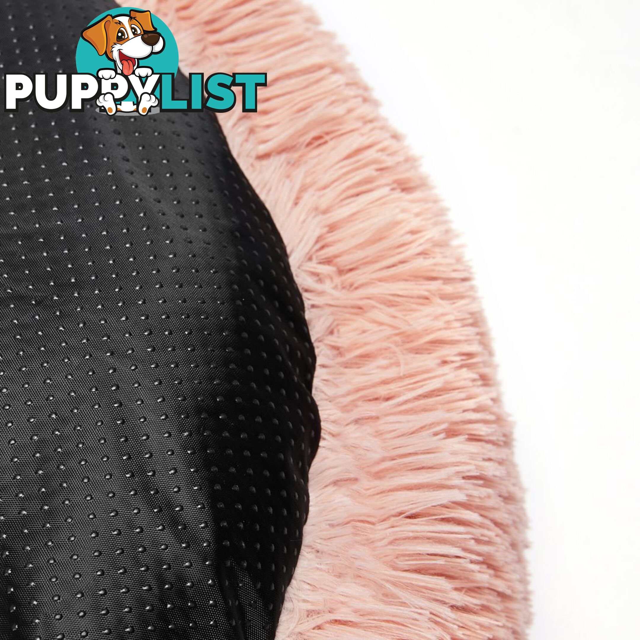 Pet Bed Cat Dog Donut Nest Calming Deep Sleeping Pink - WB-JC1058-XXL-PK