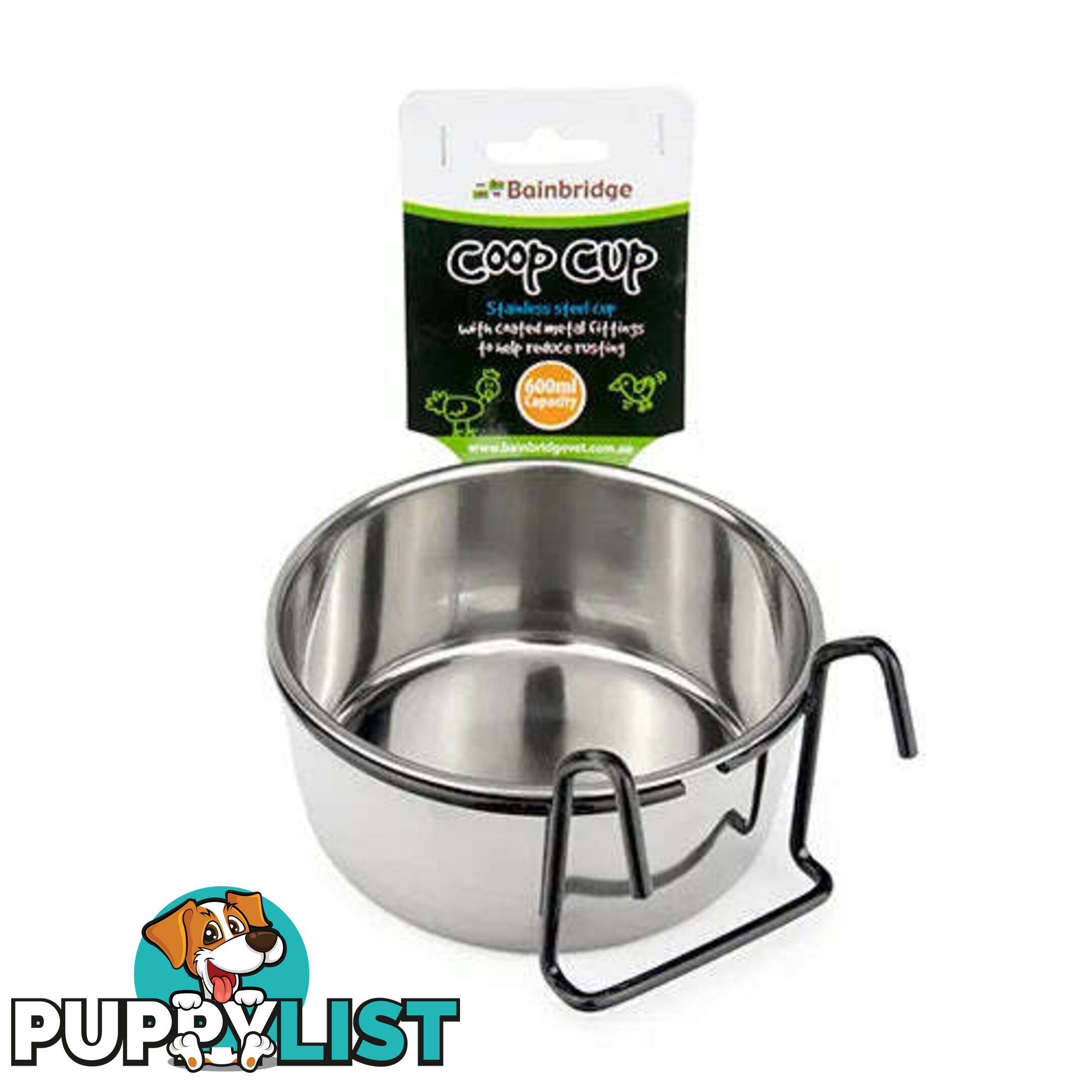 COOP CUP - STAINLESS STEEL WITH HOOK HOLDER - BB-A7090