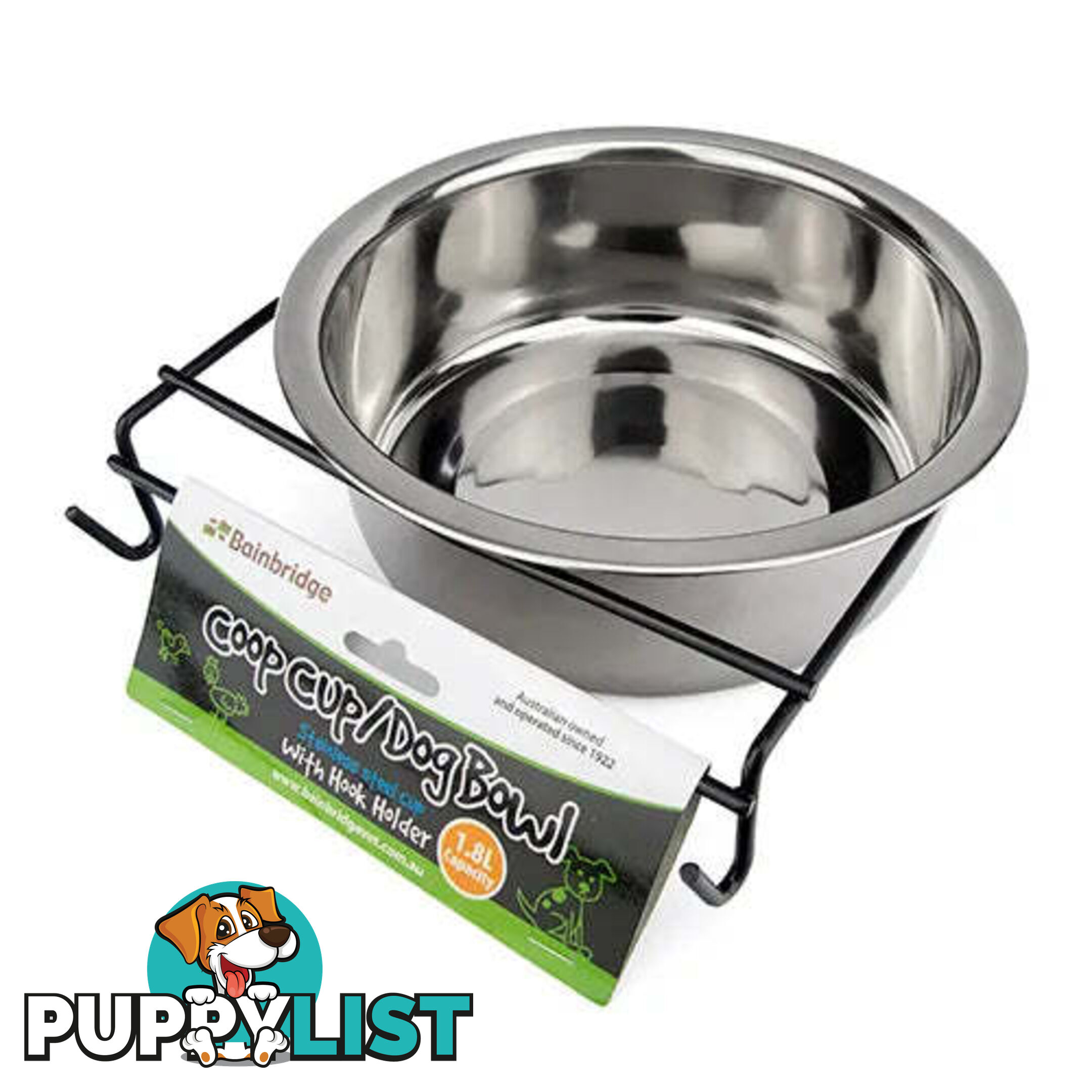 COOP CUP - STAINLESS STEEL WITH HOOK HOLDER - BB-A7090