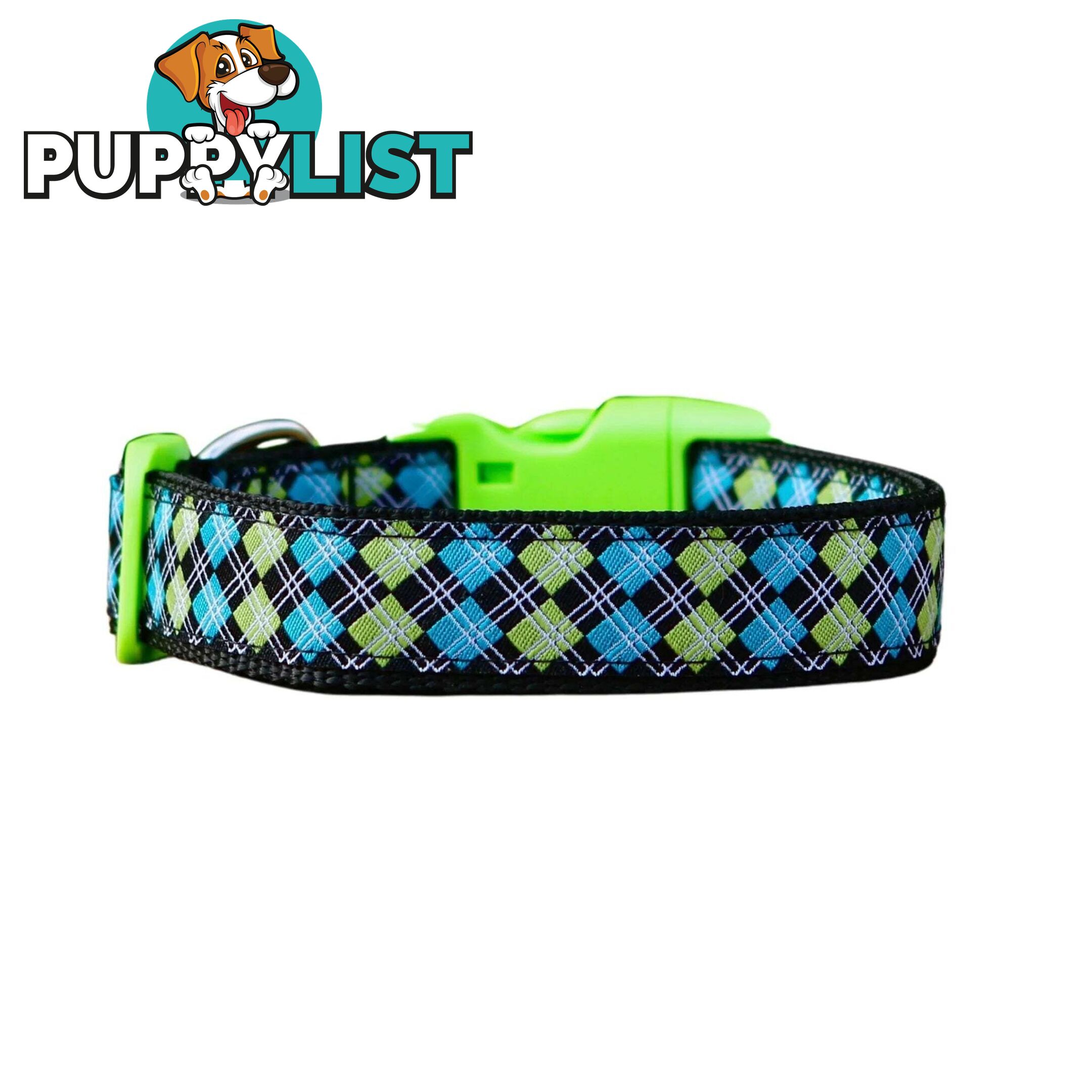 Tartan Dog Collar / XS - L - Hand Made by The Bark Side - TBSTARLGEPNK