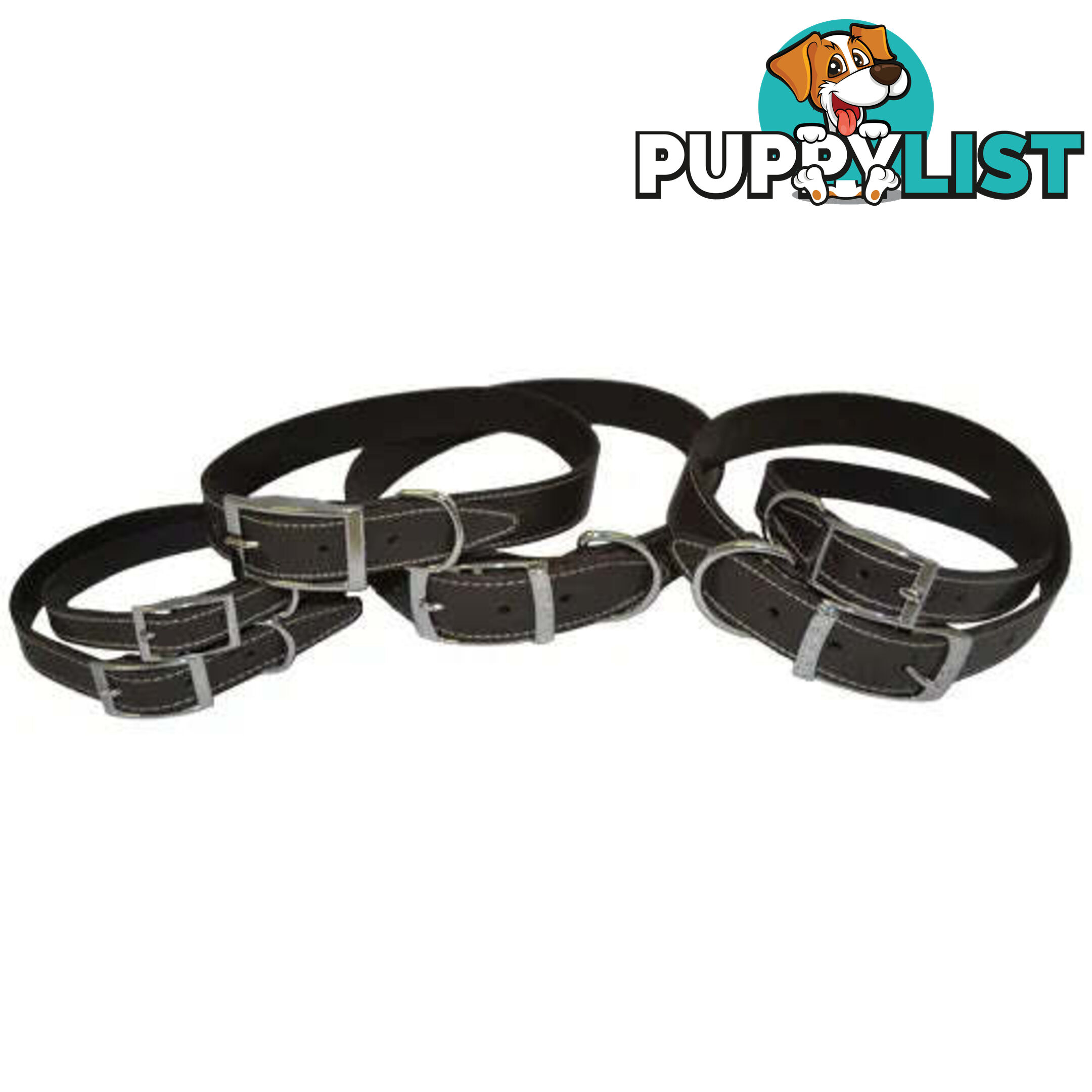LEATHER COLLARS - BAINBRIDGE - BB-A7021-BLK