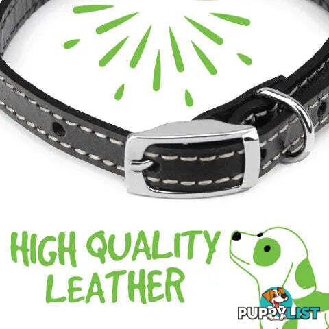 LEATHER COLLARS - BAINBRIDGE - BB-A7021-BLK