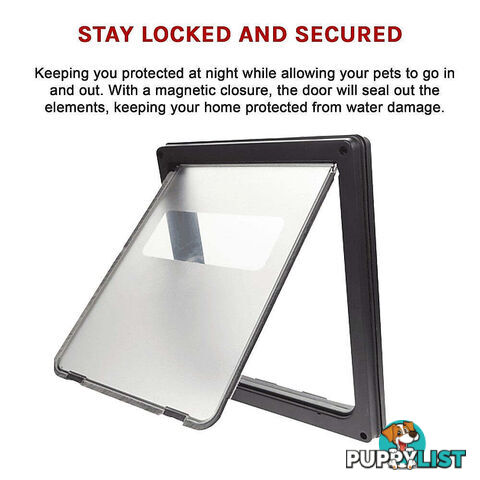 Pet Cat Dog Safe Security Flap Locking Door - V63-822821