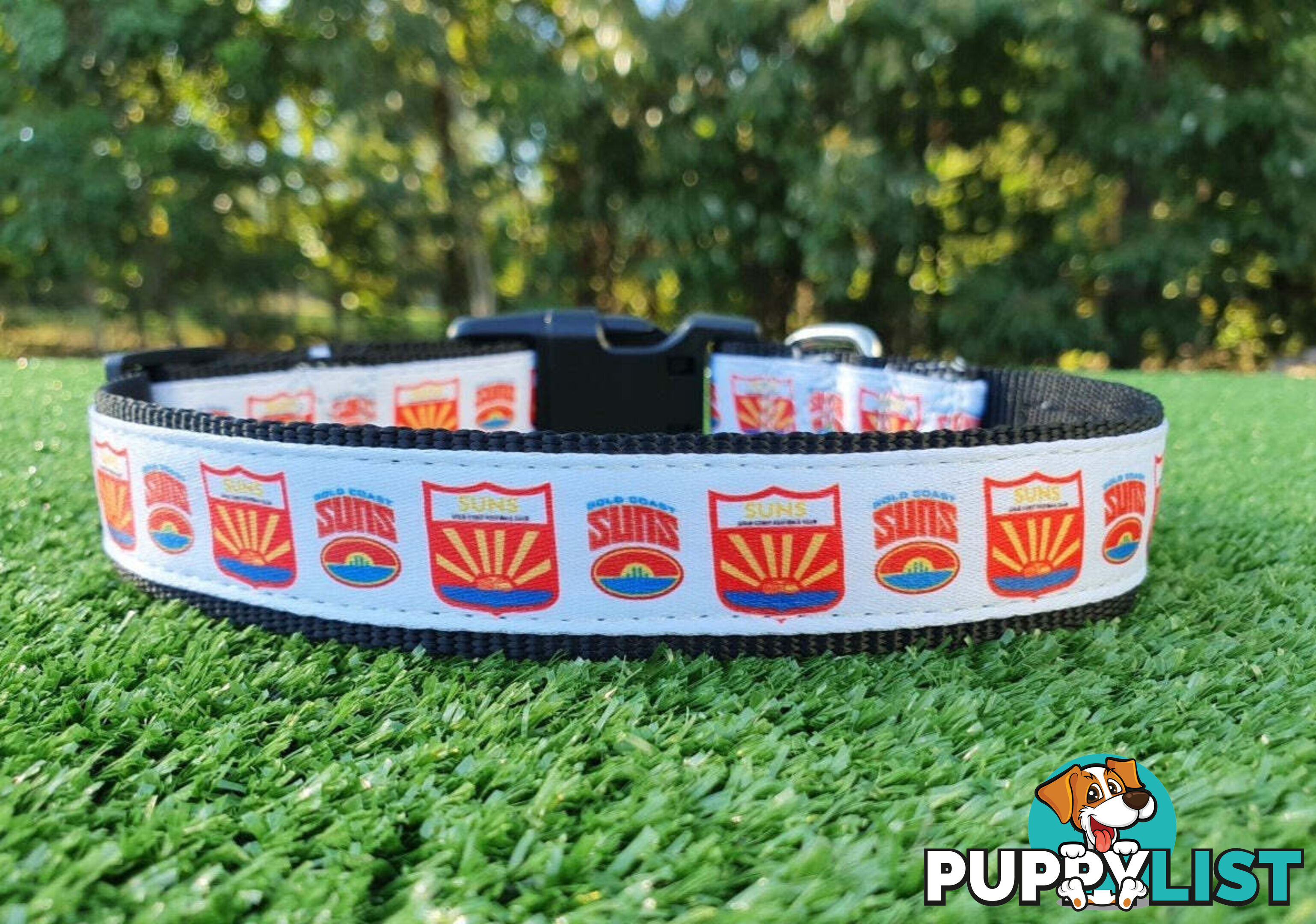 AFL Dog Collars, Footy - Aussie Rules - Moondidley Pets - MDPCOLAFLLPAP