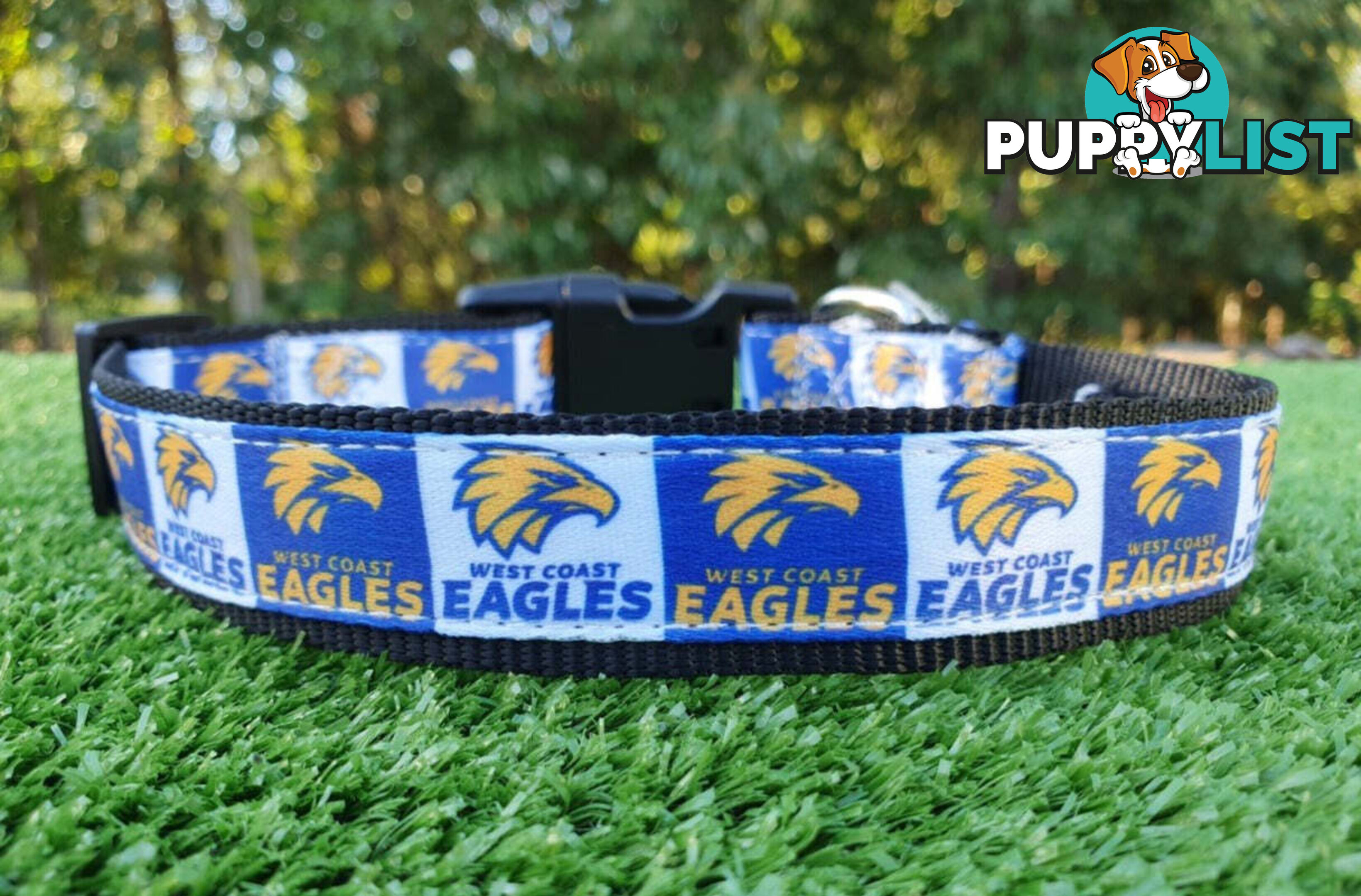 AFL Dog Collars, Footy - Aussie Rules - Moondidley Pets - MDPCOLAFLLPAP