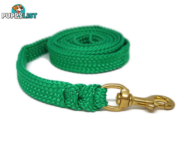 1.8m to 10m Long Dog Lead No Stitching Tough Yarnix 20mm Wide - YNXLD203BRPUR