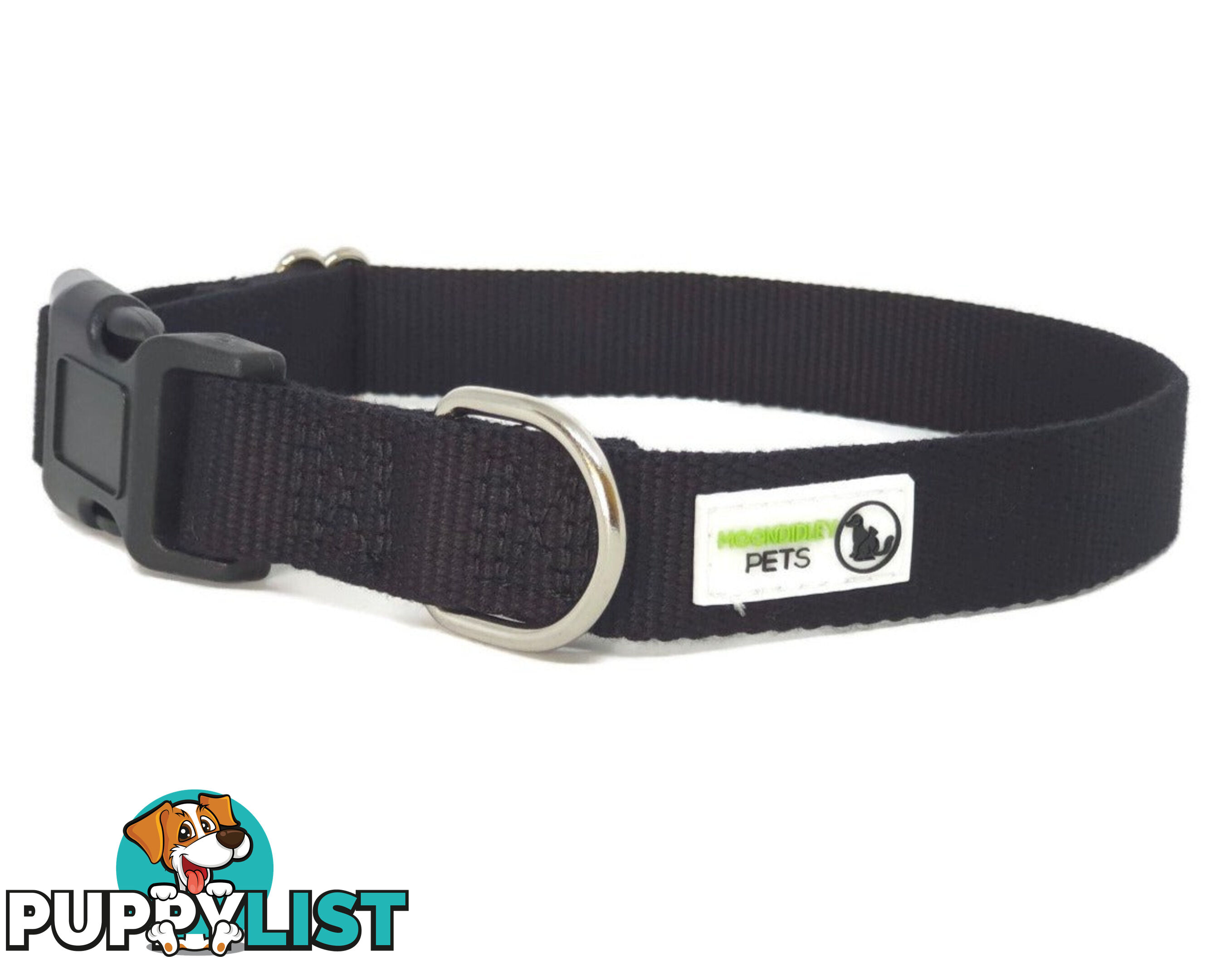 100% Pure Bamboo Fibre Dog Collar Plastic Buckle - Moondidley Pets - MDPCOLBAMLGRN