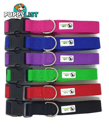 100% Pure Bamboo Fibre Dog Collar Plastic Buckle - Moondidley Pets - MDPCOLBAMLGRN