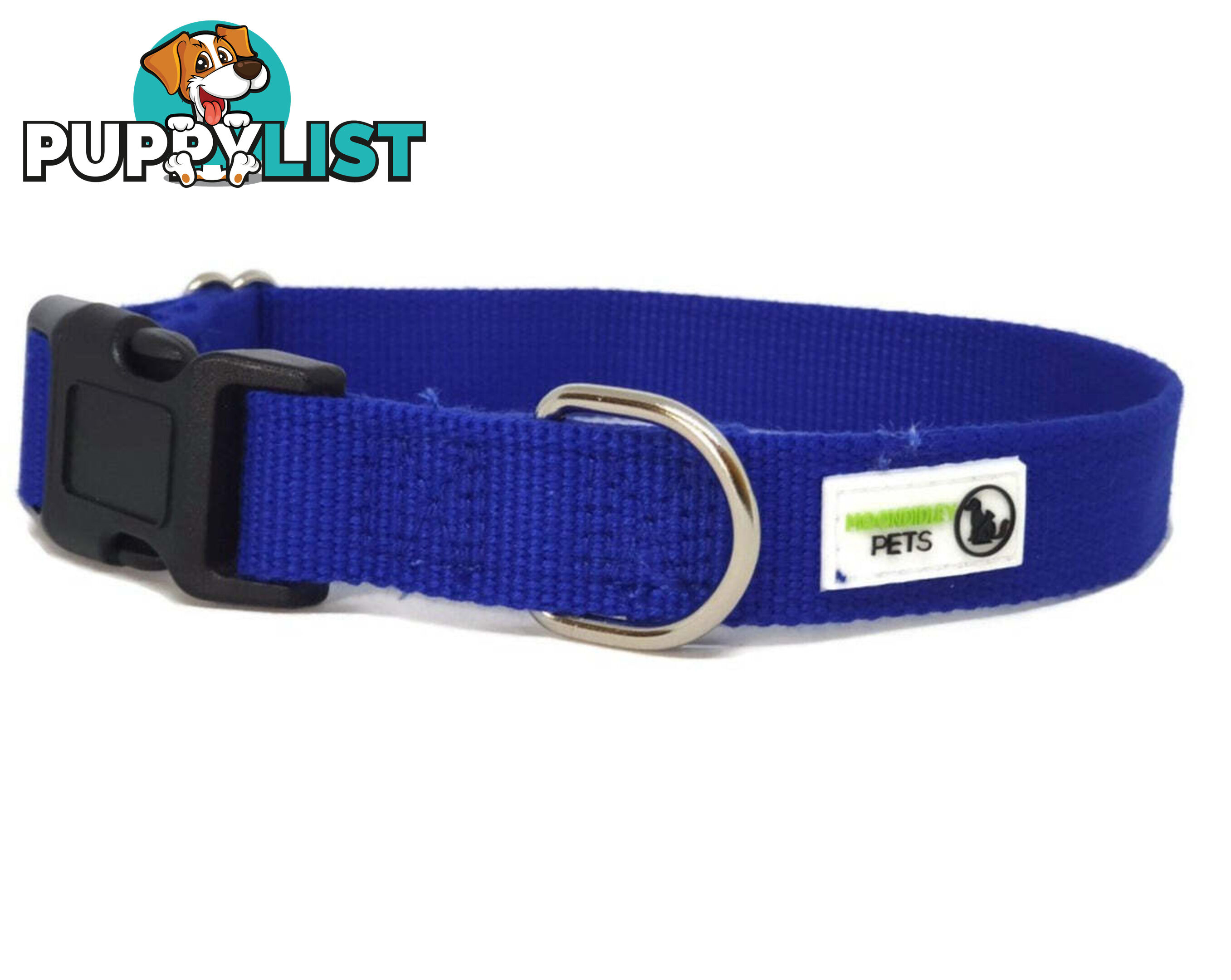 100% Pure Bamboo Fibre Dog Collar Plastic Buckle - Moondidley Pets - MDPCOLBAMLGRN