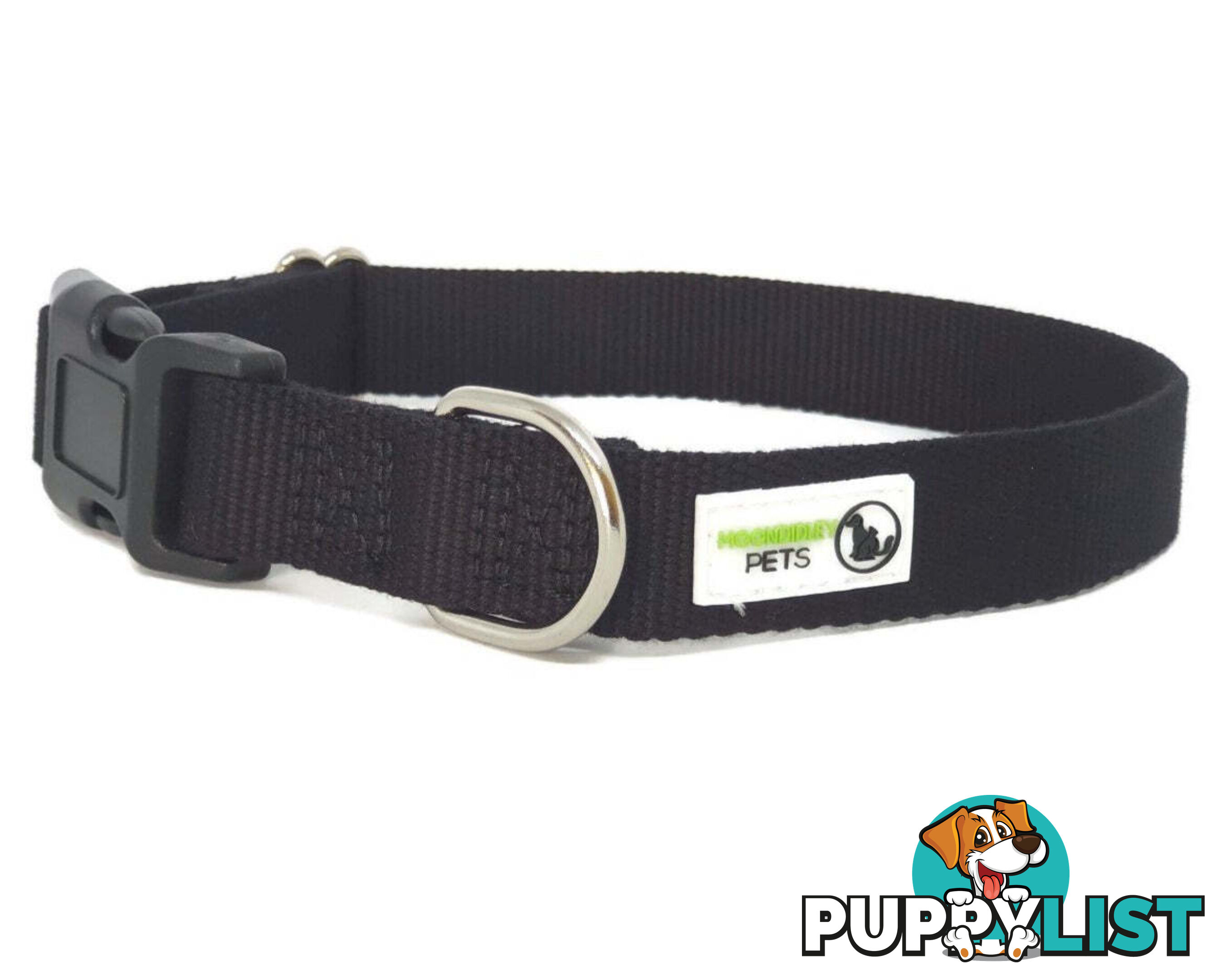 100% Pure Bamboo Fibre Dog Collar Plastic Buckle - Moondidley Pets - MDPCOLBAMLGRN