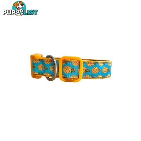 Pineapple Dog Collar - Hand Made by The Bark Side - TBSPINM