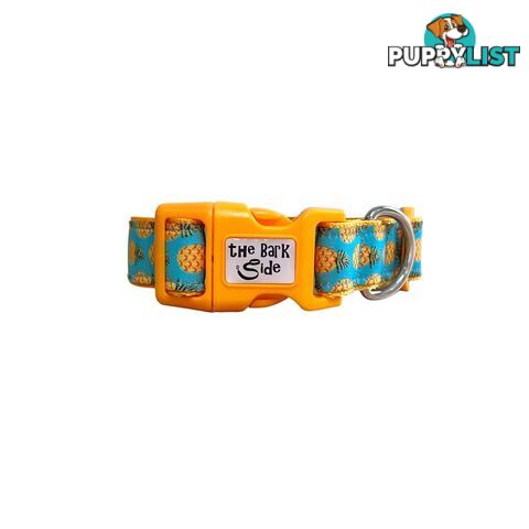 Pineapple Dog Collar - Hand Made by The Bark Side - TBSPINM