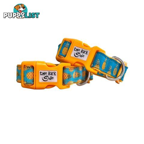 Pineapple Dog Collar - Hand Made by The Bark Side - TBSPINM