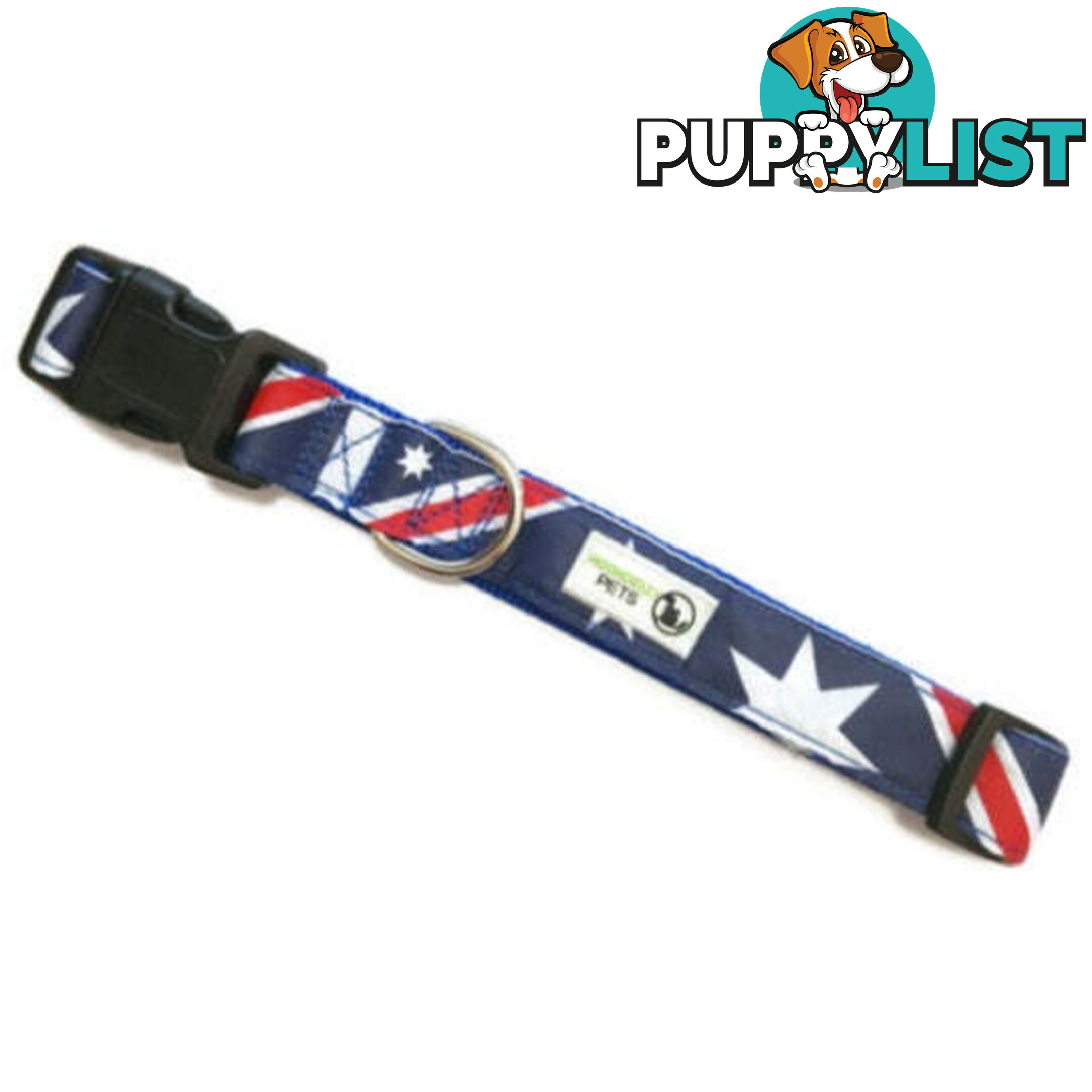Australia Flag - Aussie Dog Collar - Moondidley Pets - MDPCOLAUSM